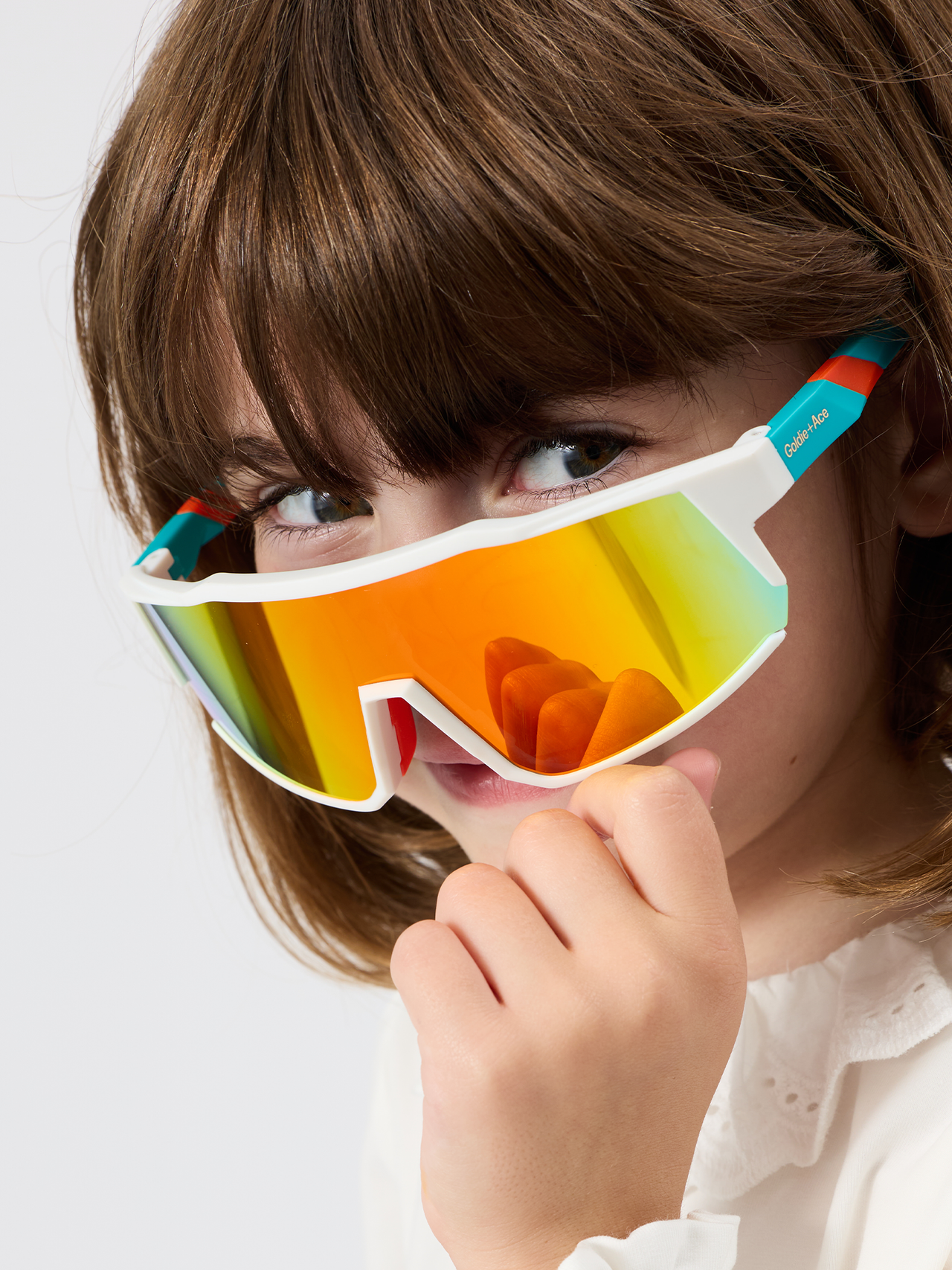 Wrap Around Sunglasses White