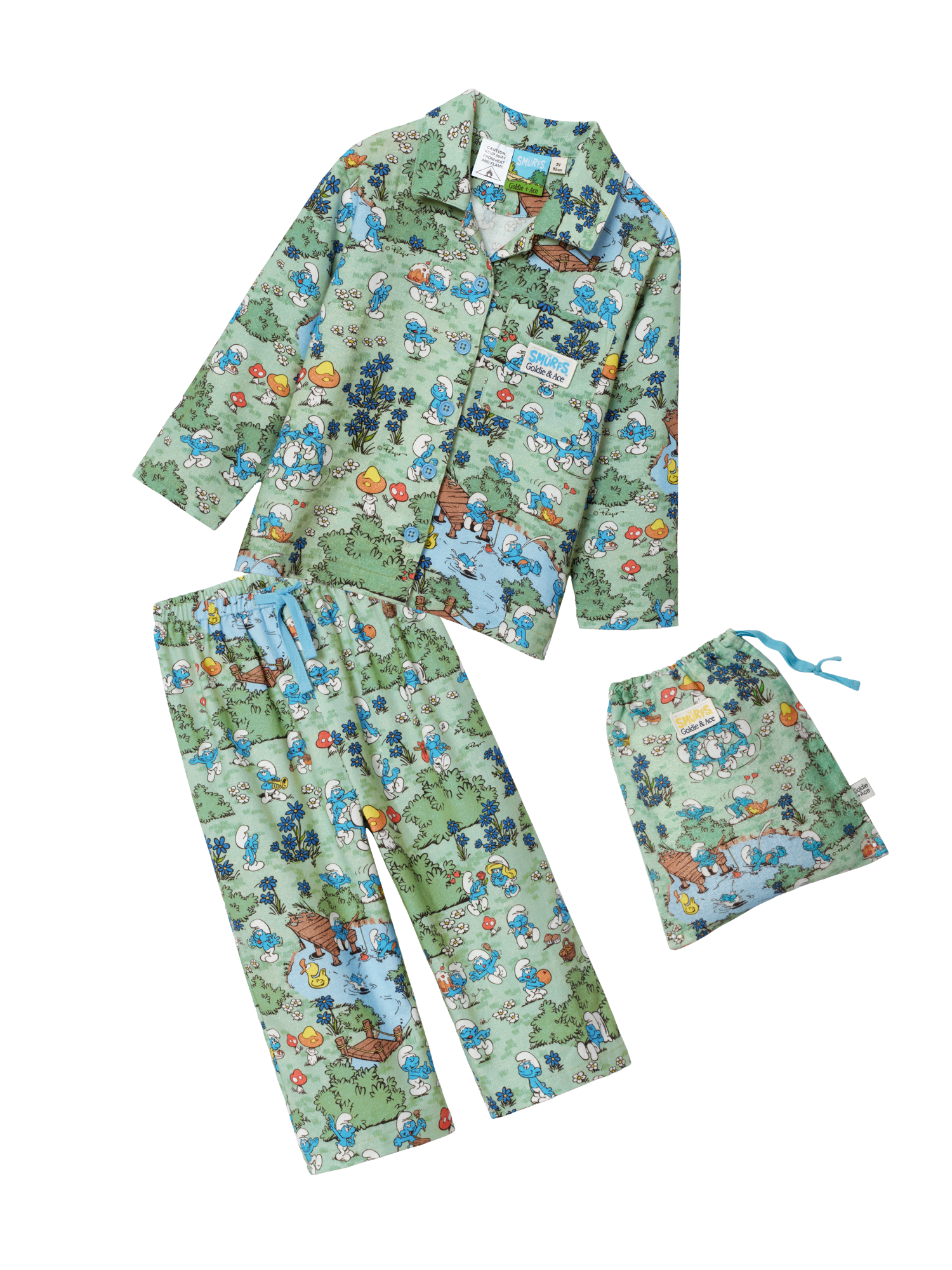 The Smurfs Village Pyjama Set | Official Goldie + Ace Collaboration