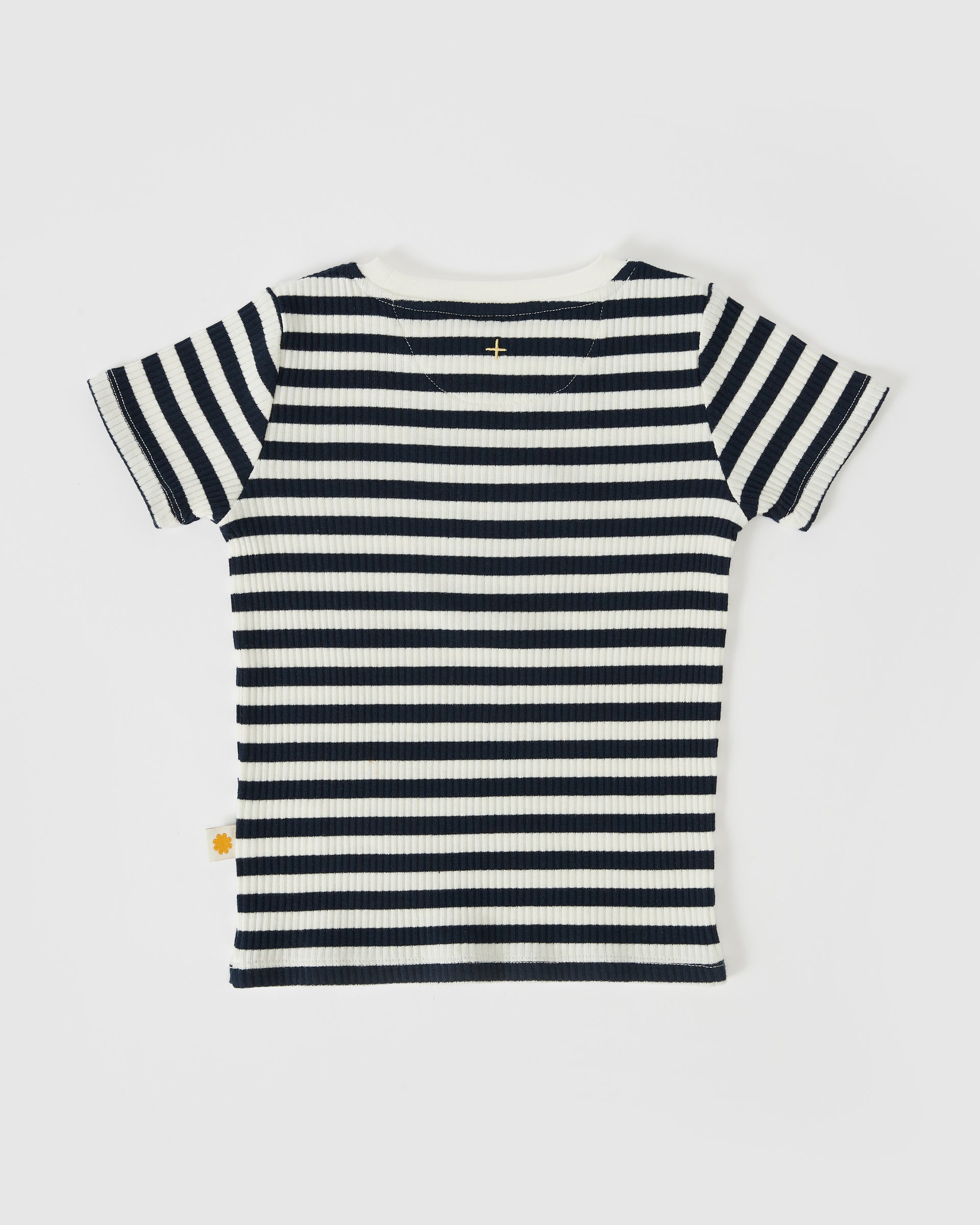 Max Ribbed Stripe Tee Navy
