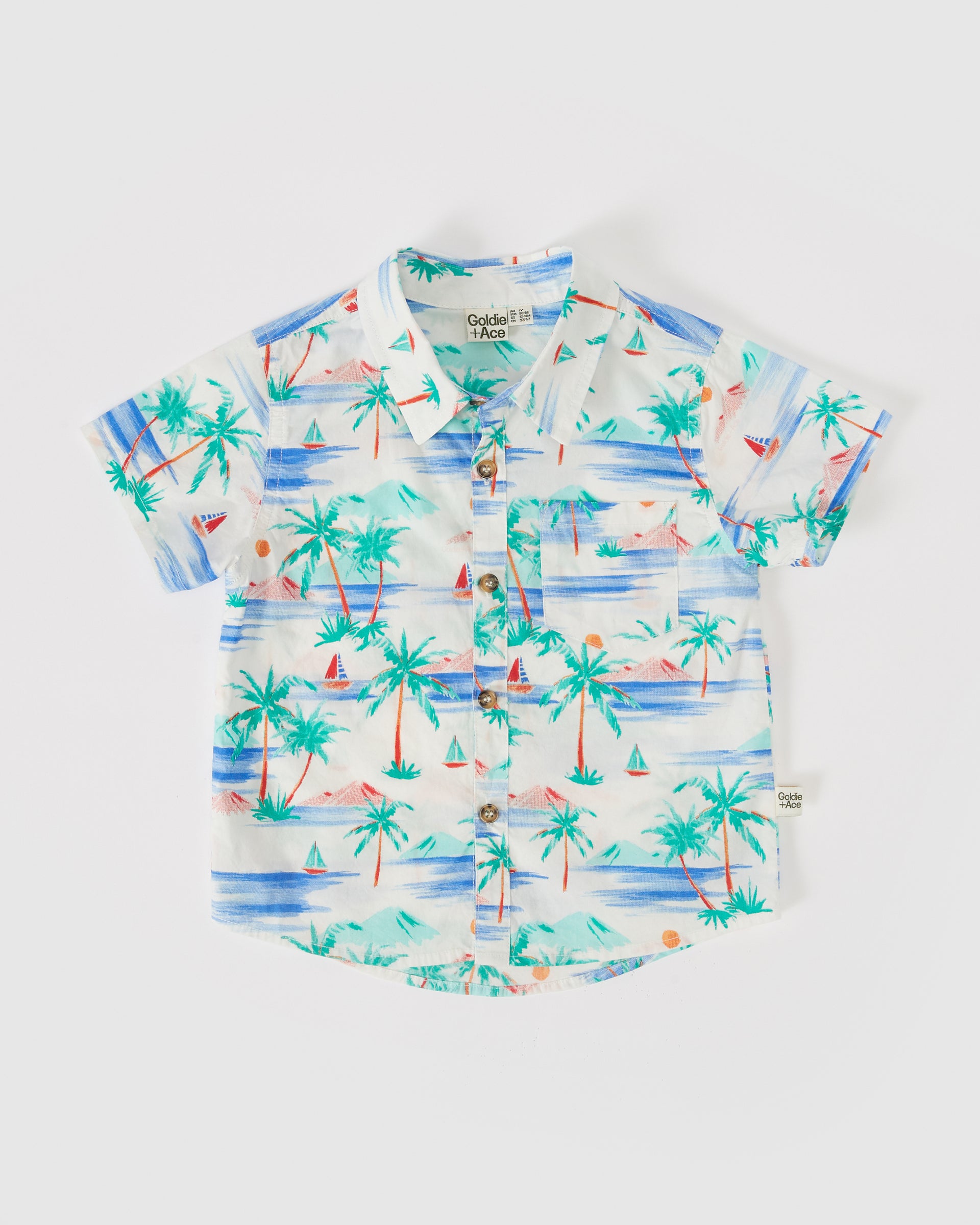 Holiday Cotton Shirt Paradise White