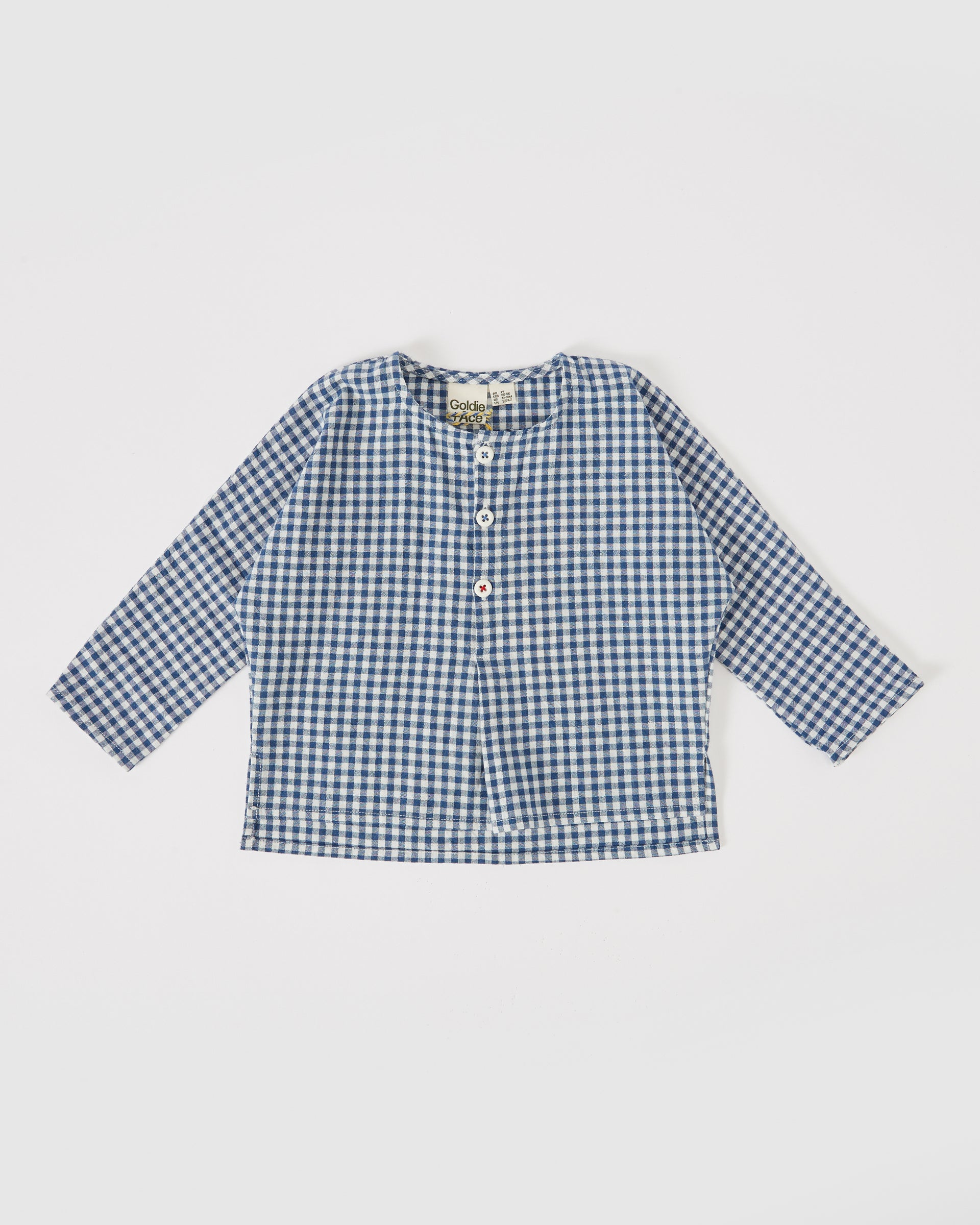 Kya Lightweight Shirt Blue Check Gingham