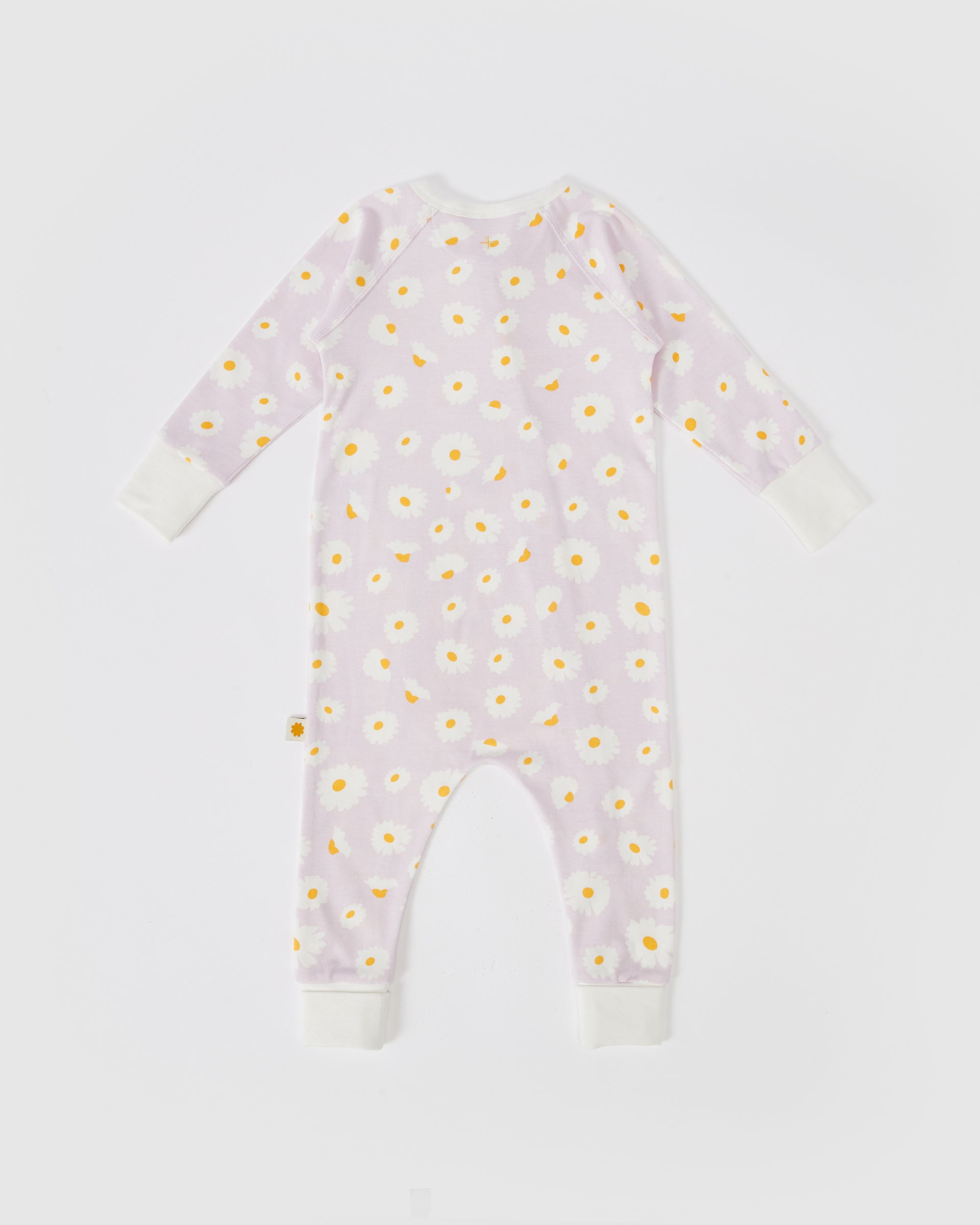 Dancing Daisy Print Zipsuit Lavender