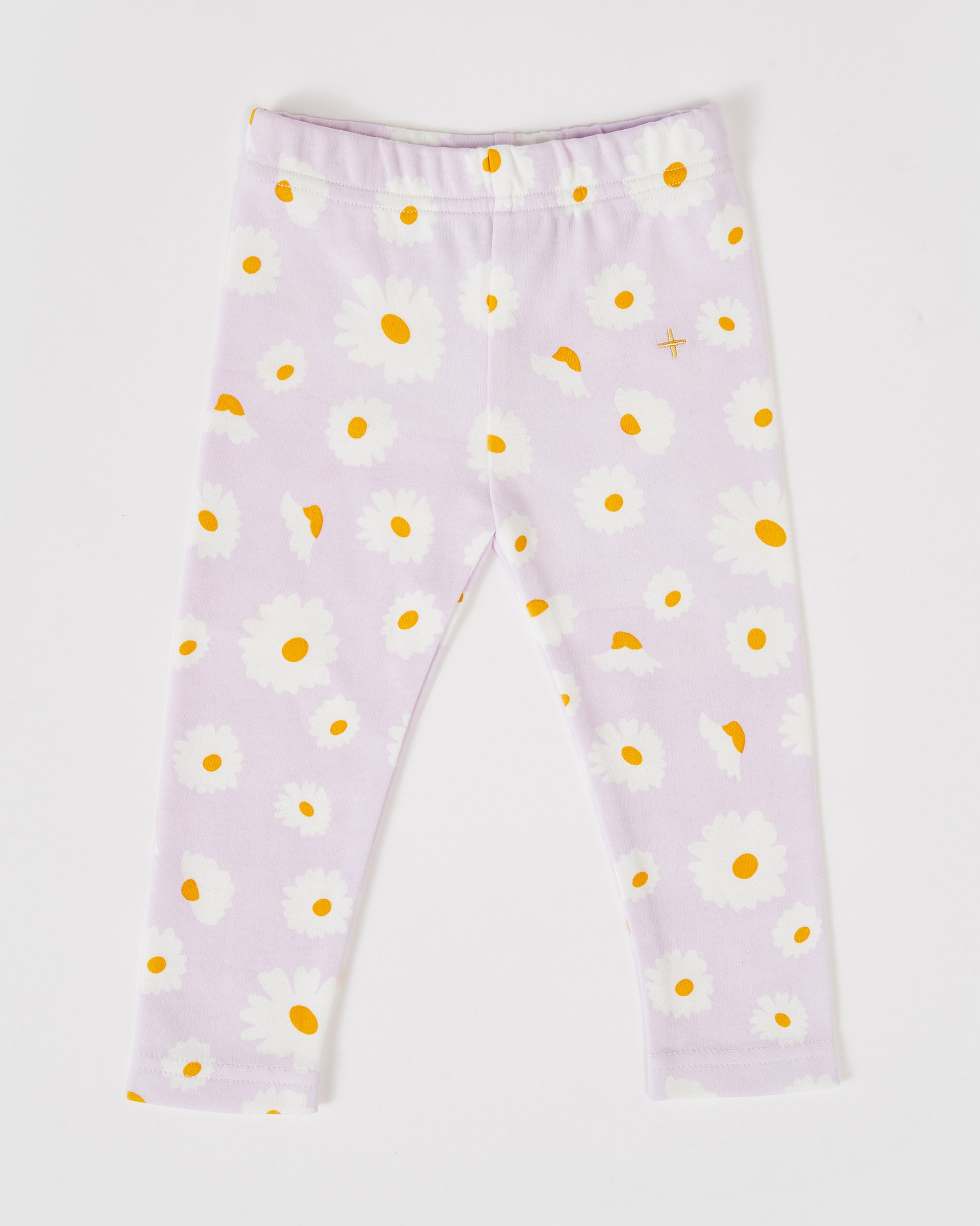Dancing Daisy Print Leggings Lavender