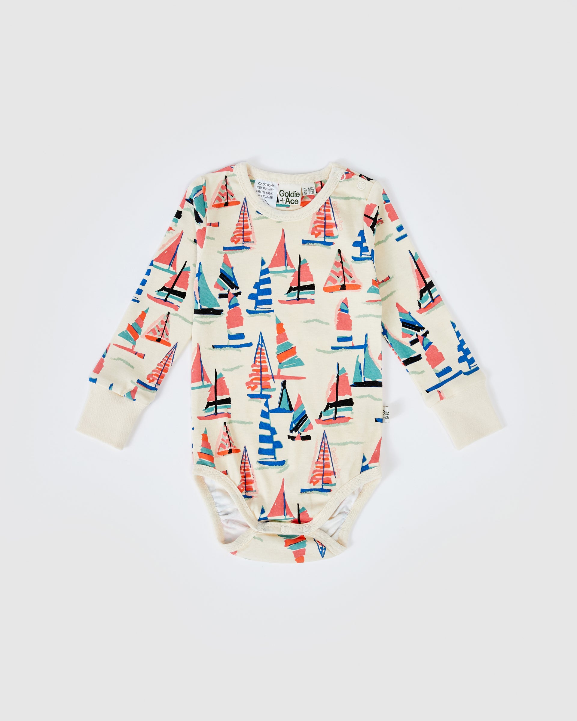 On The Bay Long Sleeve Bodysuit Vanilla