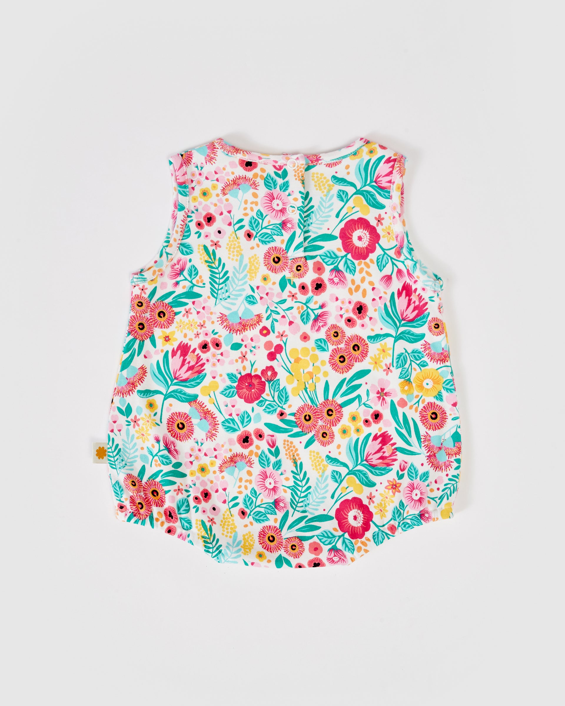Native Botanical Print Bubble Romper
