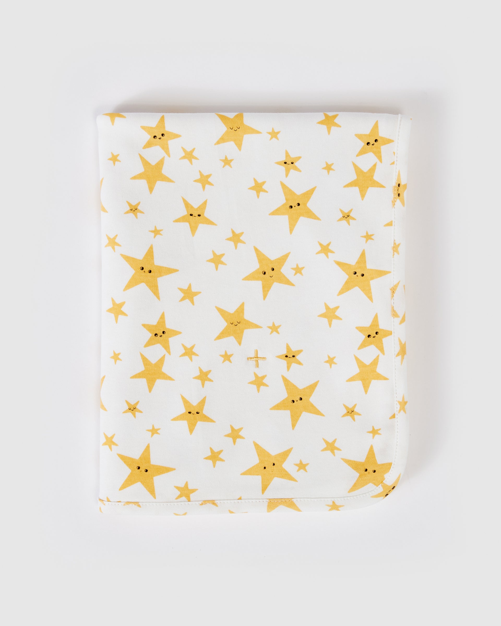 Oliver Star Print Baby Wrap White