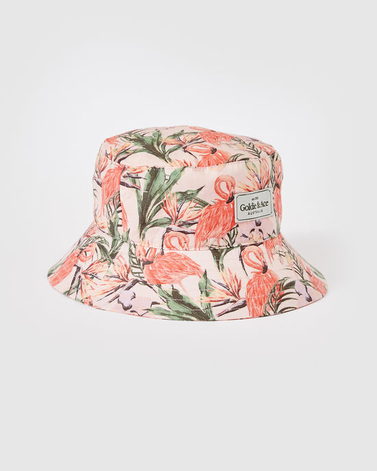 Goldie Bucket Hat Flamingo Peach