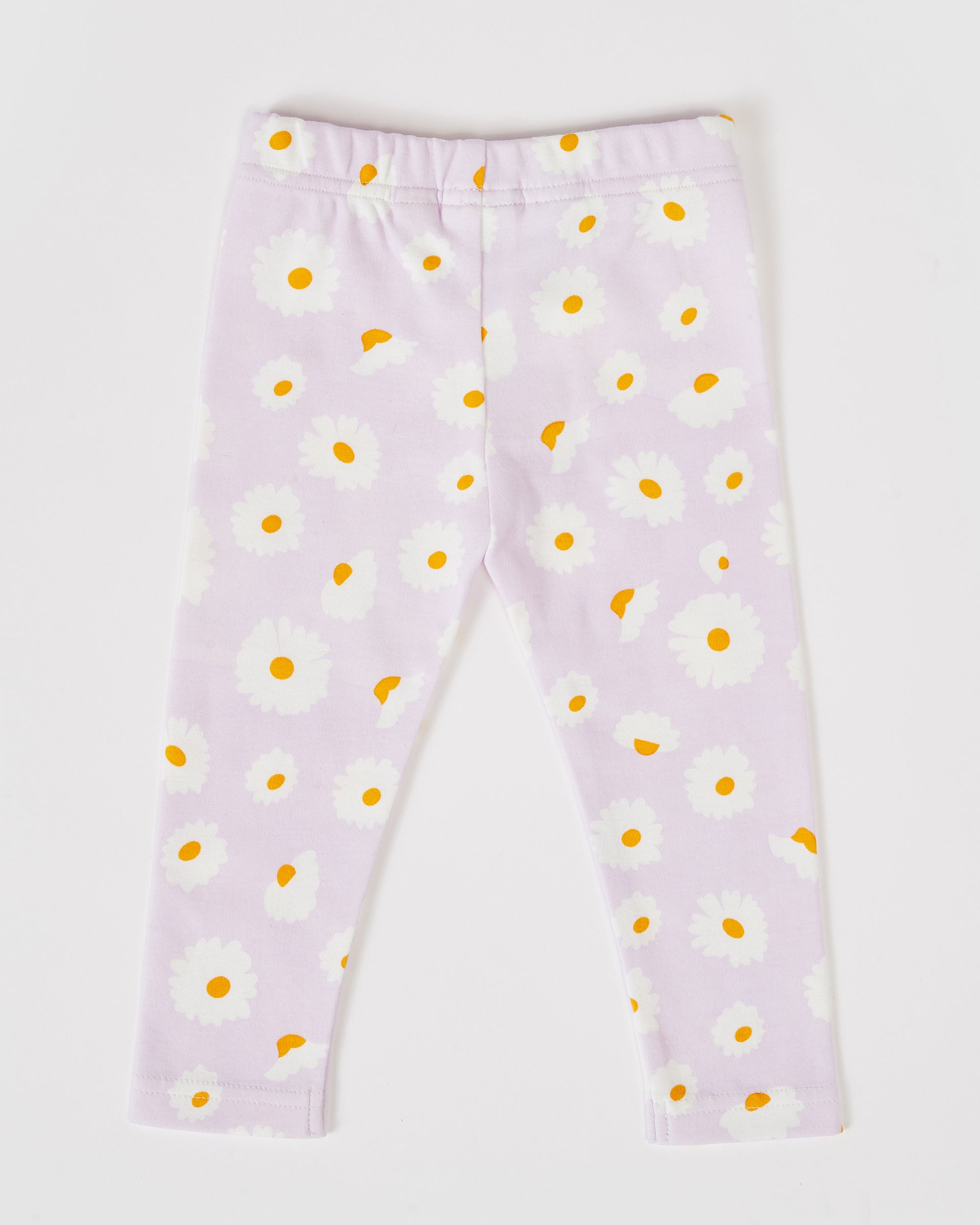 Dancing Daisy Print Leggings Lavender