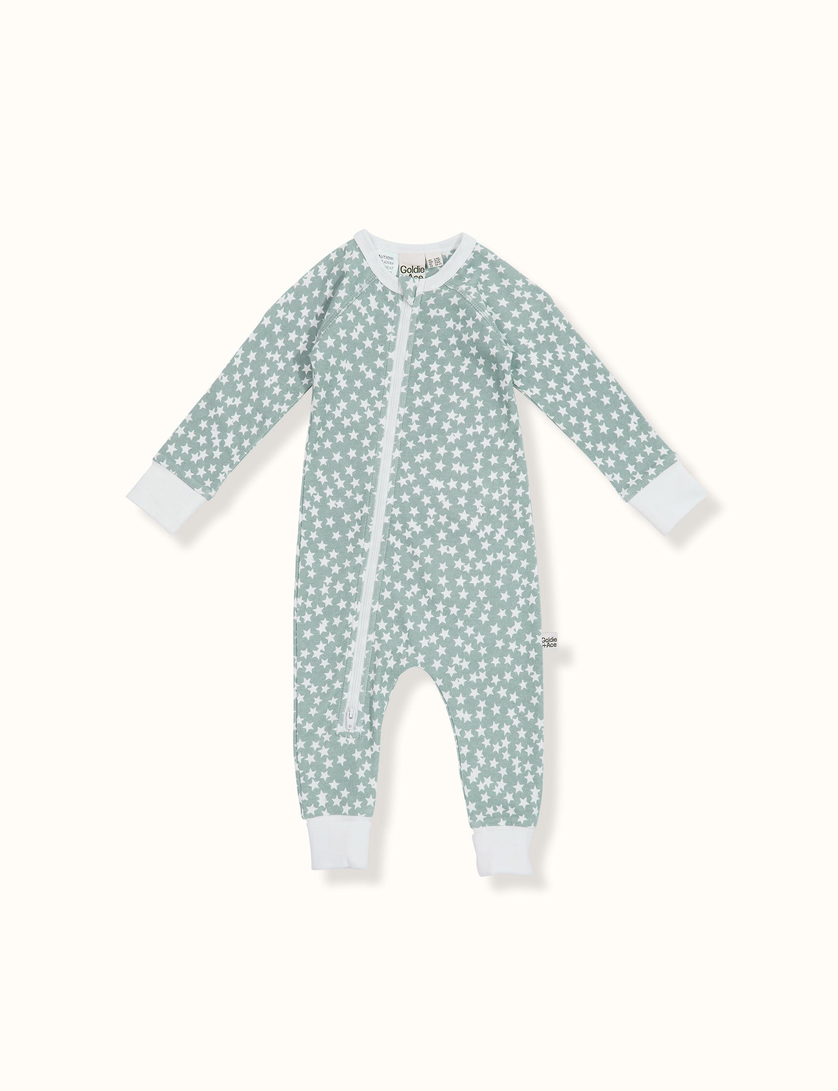 Charlie Stars Print Zipsuit Sky