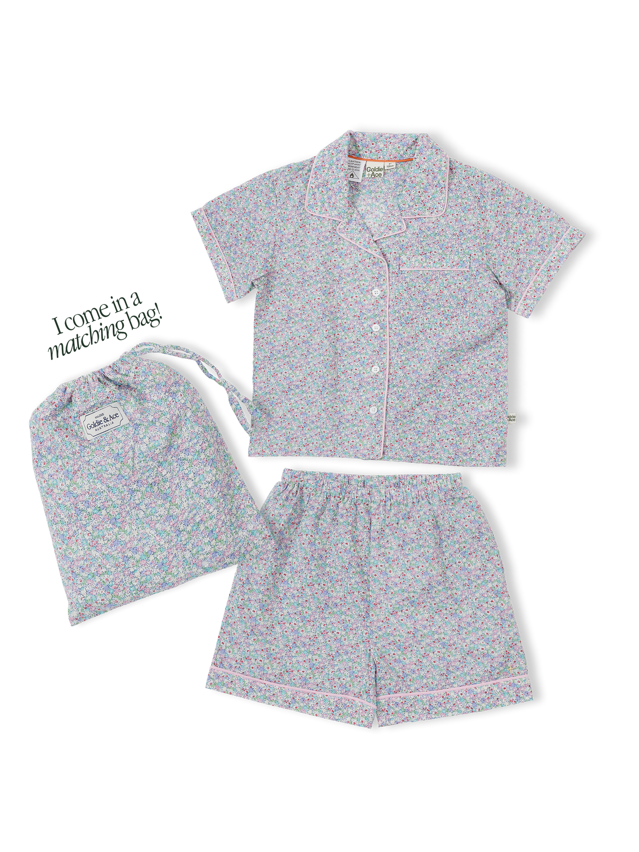 Flower Field Seersucker Pyjama Set