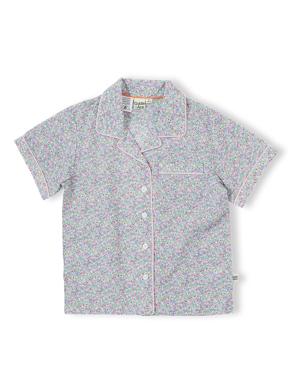 Flower Field Seersucker Pyjama Set