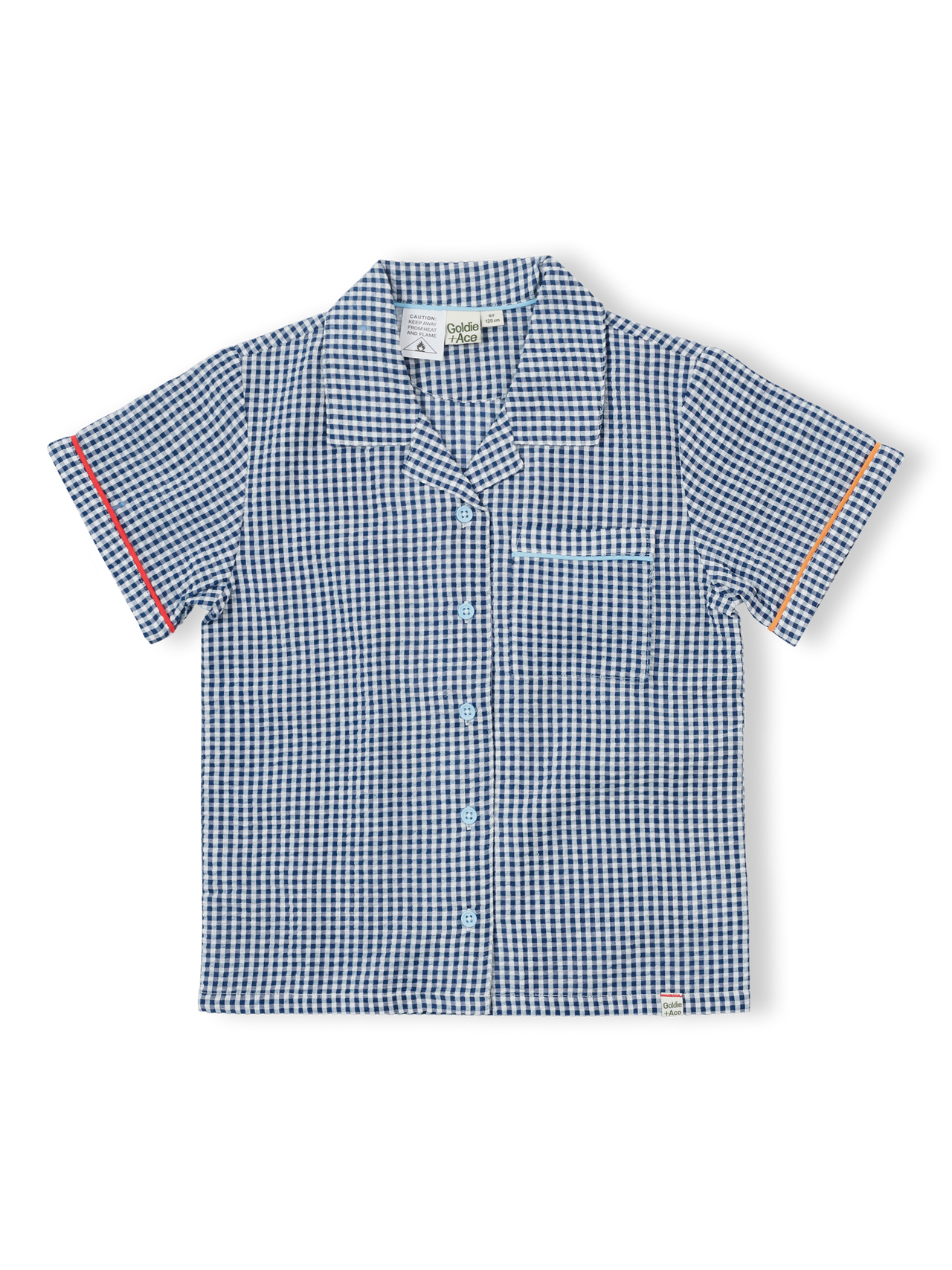 Gingham Seersucker Colour Pop Pyjama Set