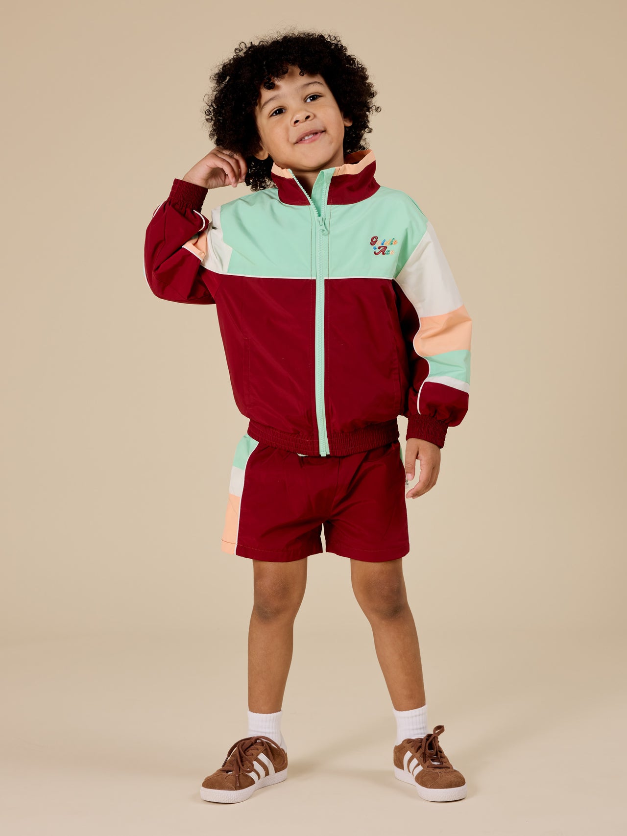 The Fun Run Retro Track Shorts Set