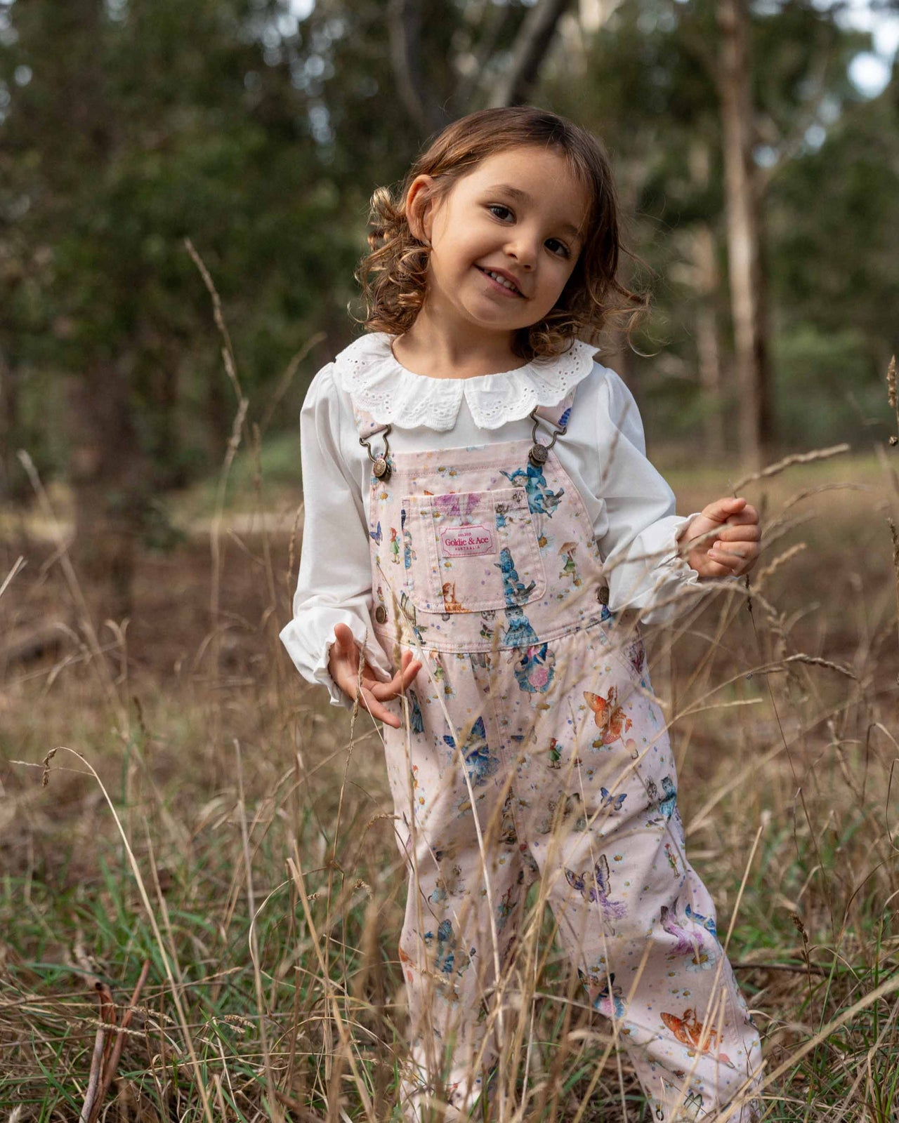 Shirley Barber Fairy Meadow Austin Overalls