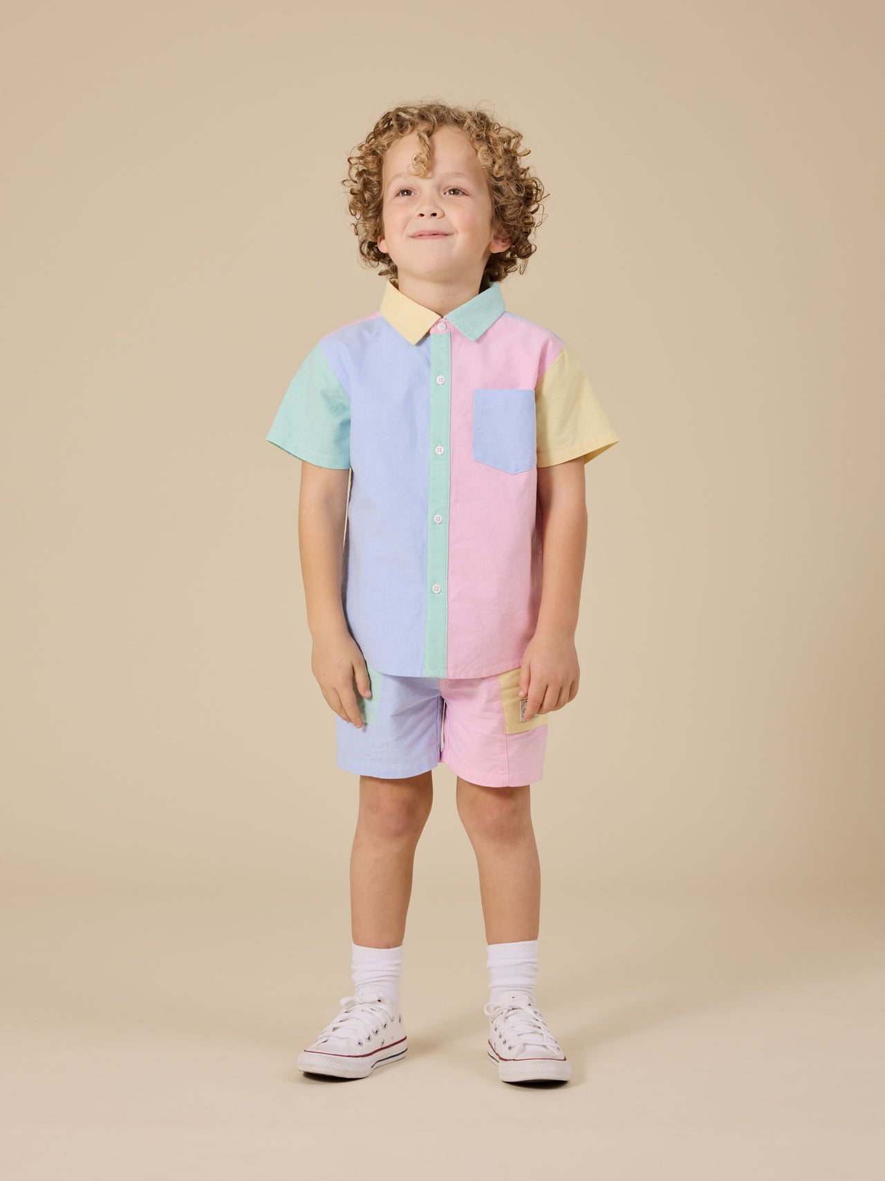 Colour Block Noah Pocket Shorts