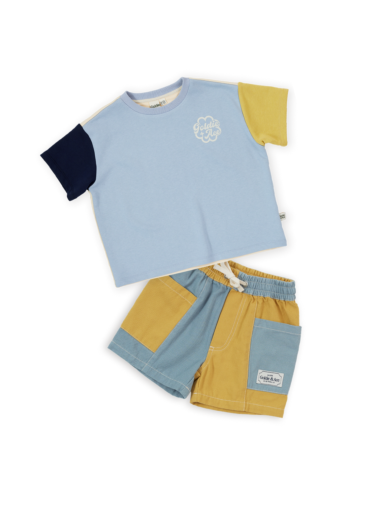 The Sky Blue Patchy Set