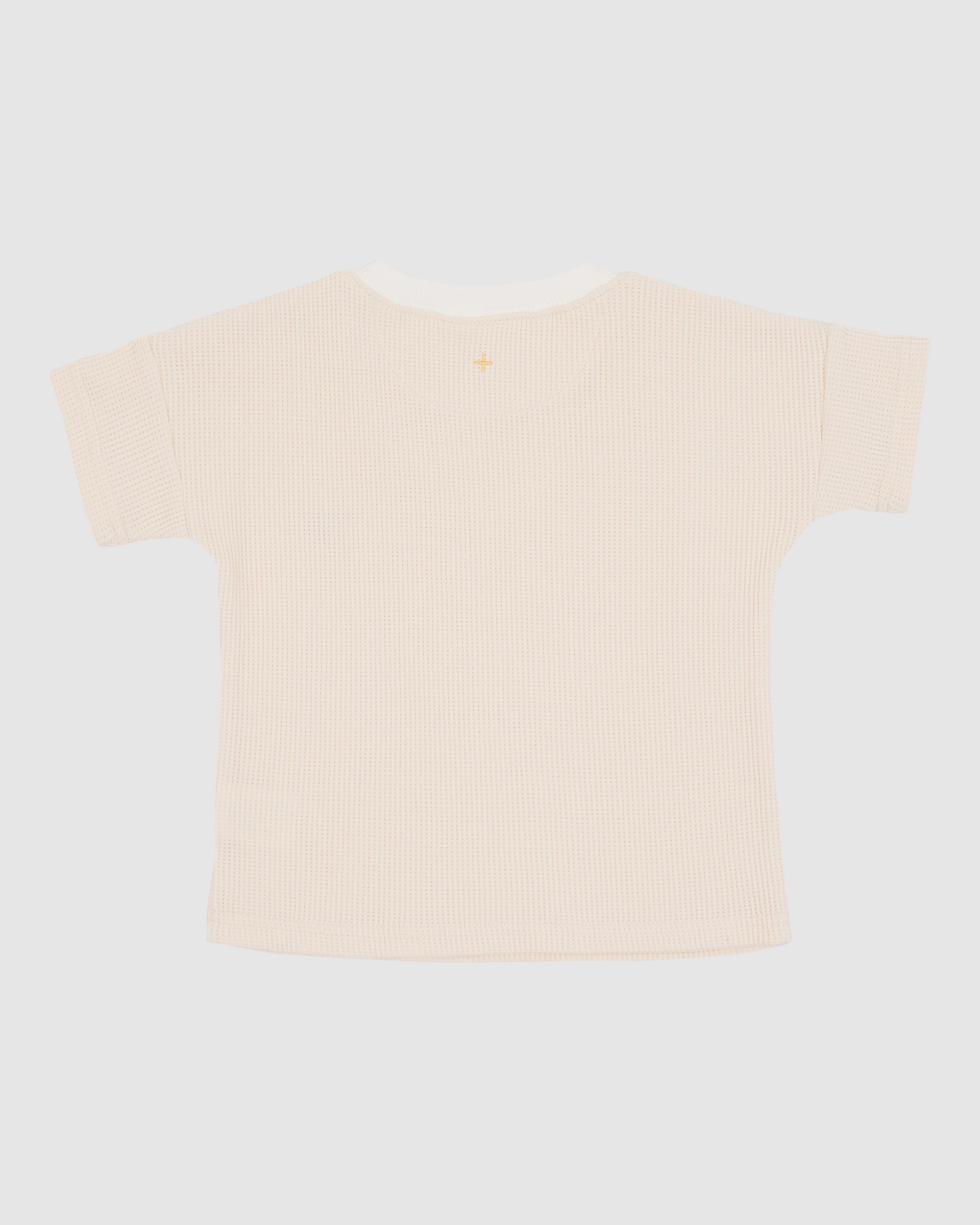 Goldie Waffle Tee Antique White