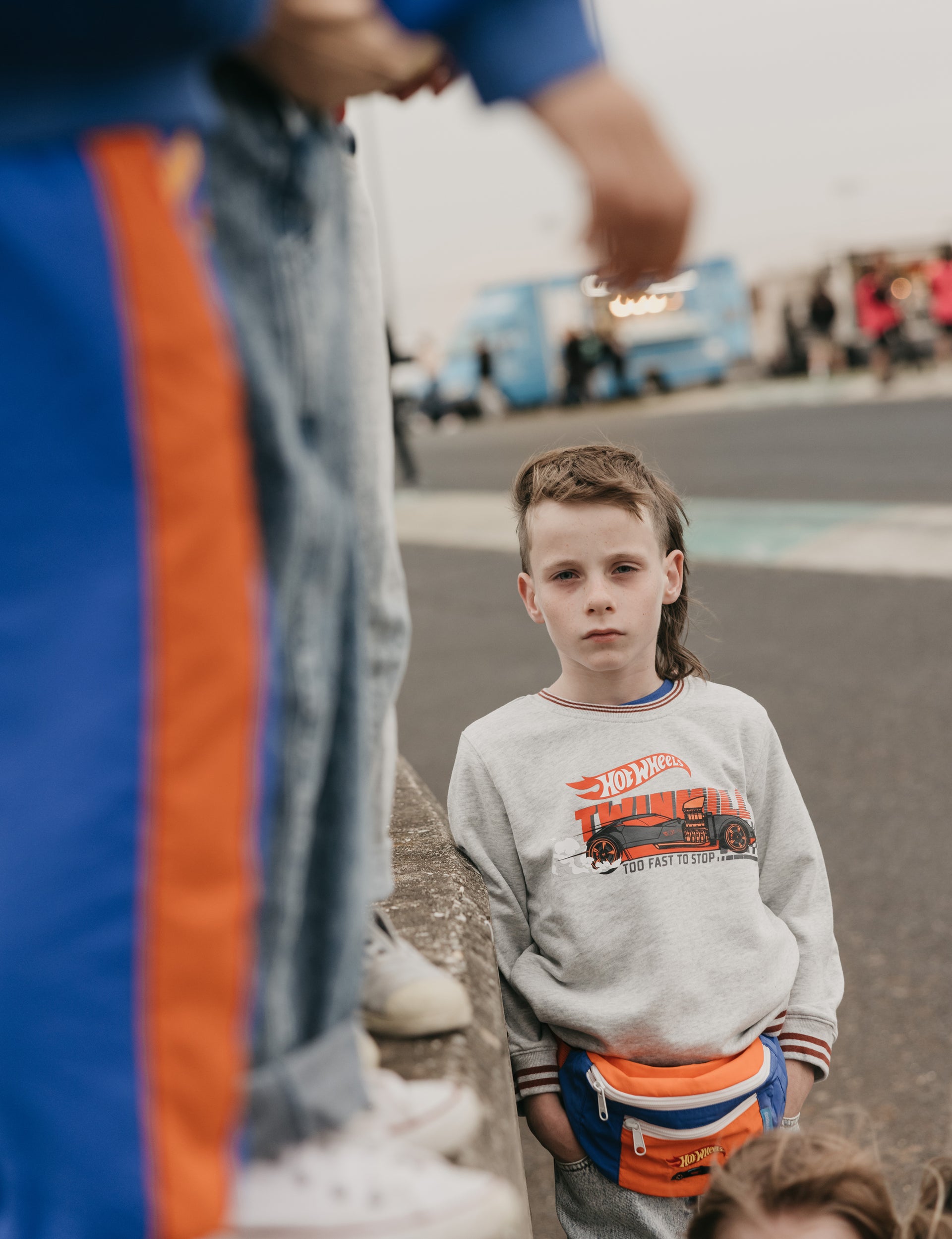 Hot Wheels™ Too Fast To Stop Sweater Grey Marle