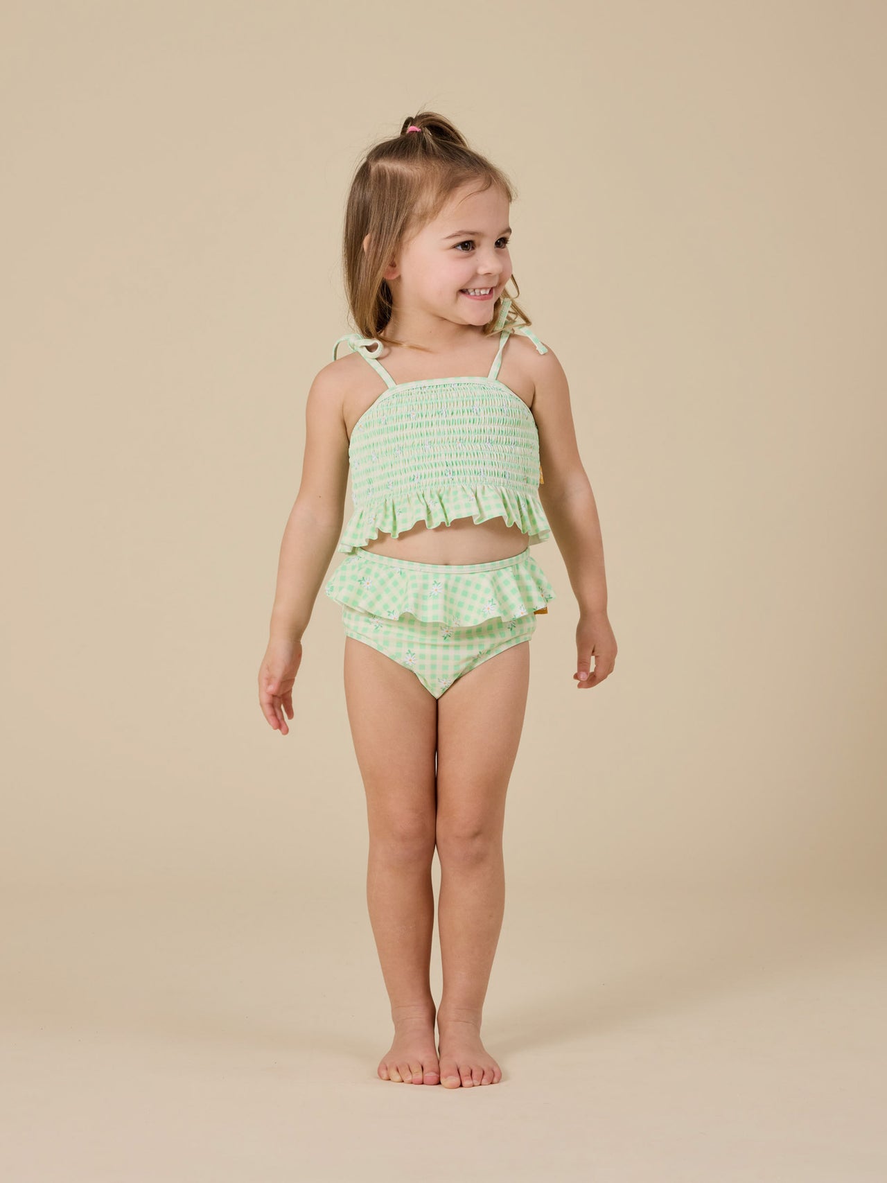 The Gingham Daisy Bikini Set