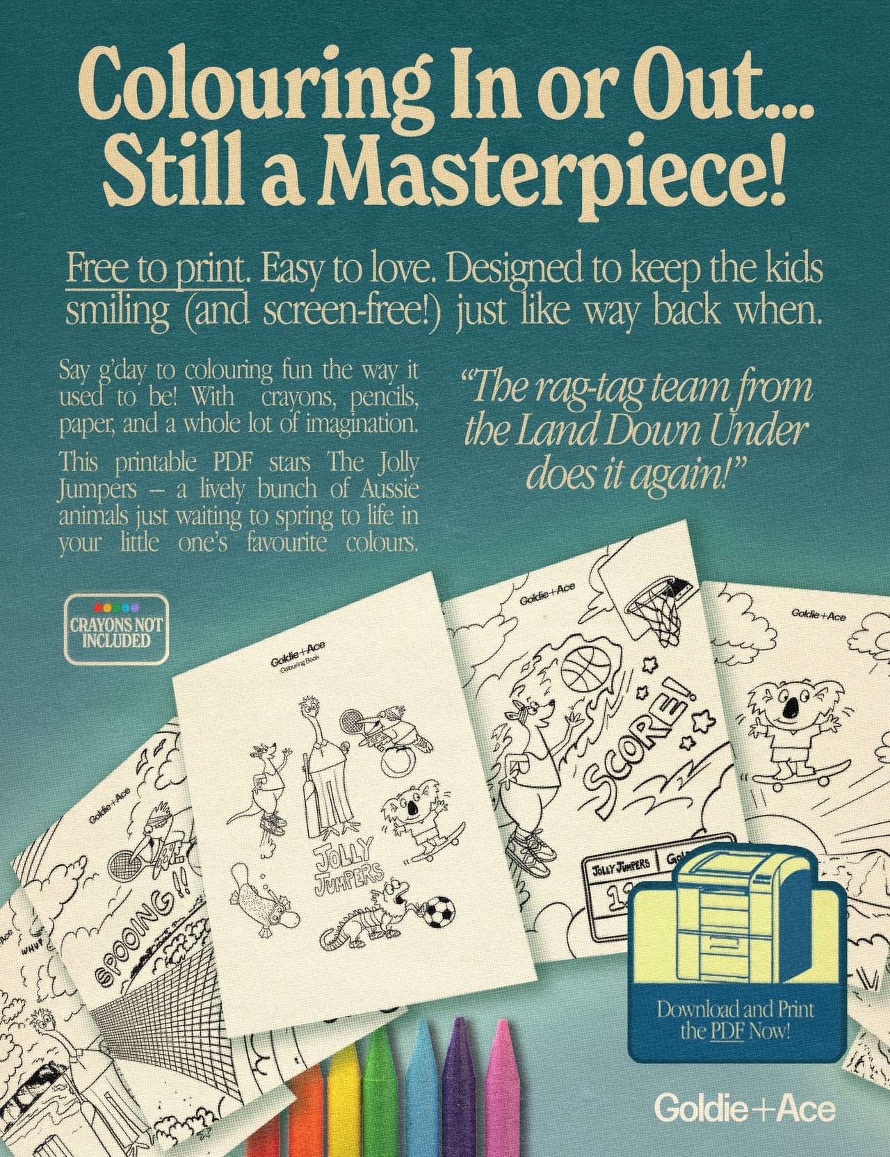 The Jolly Jumpers Colouring Book