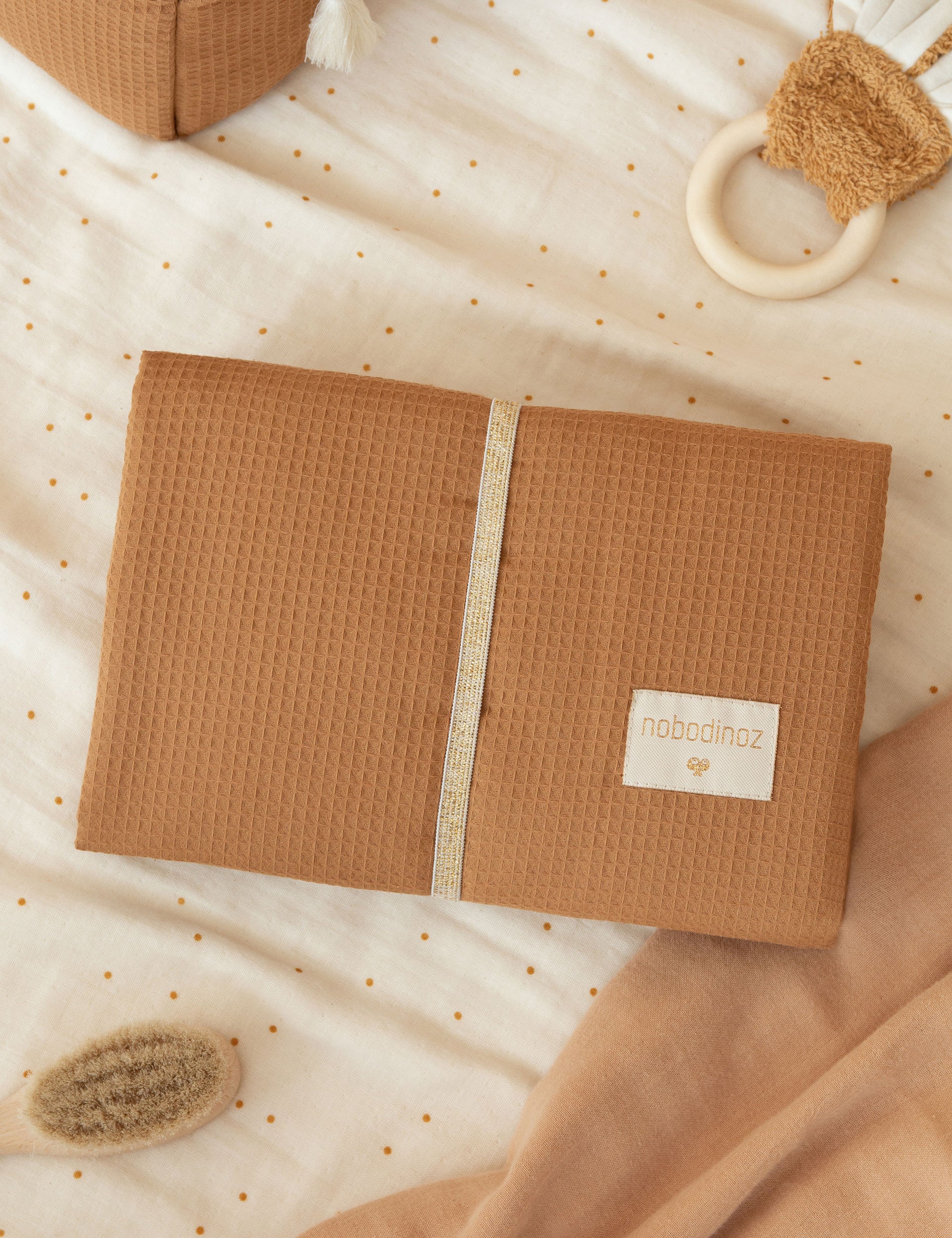 Nobodinoz Mozart Waterproof Change Mat - Caramel