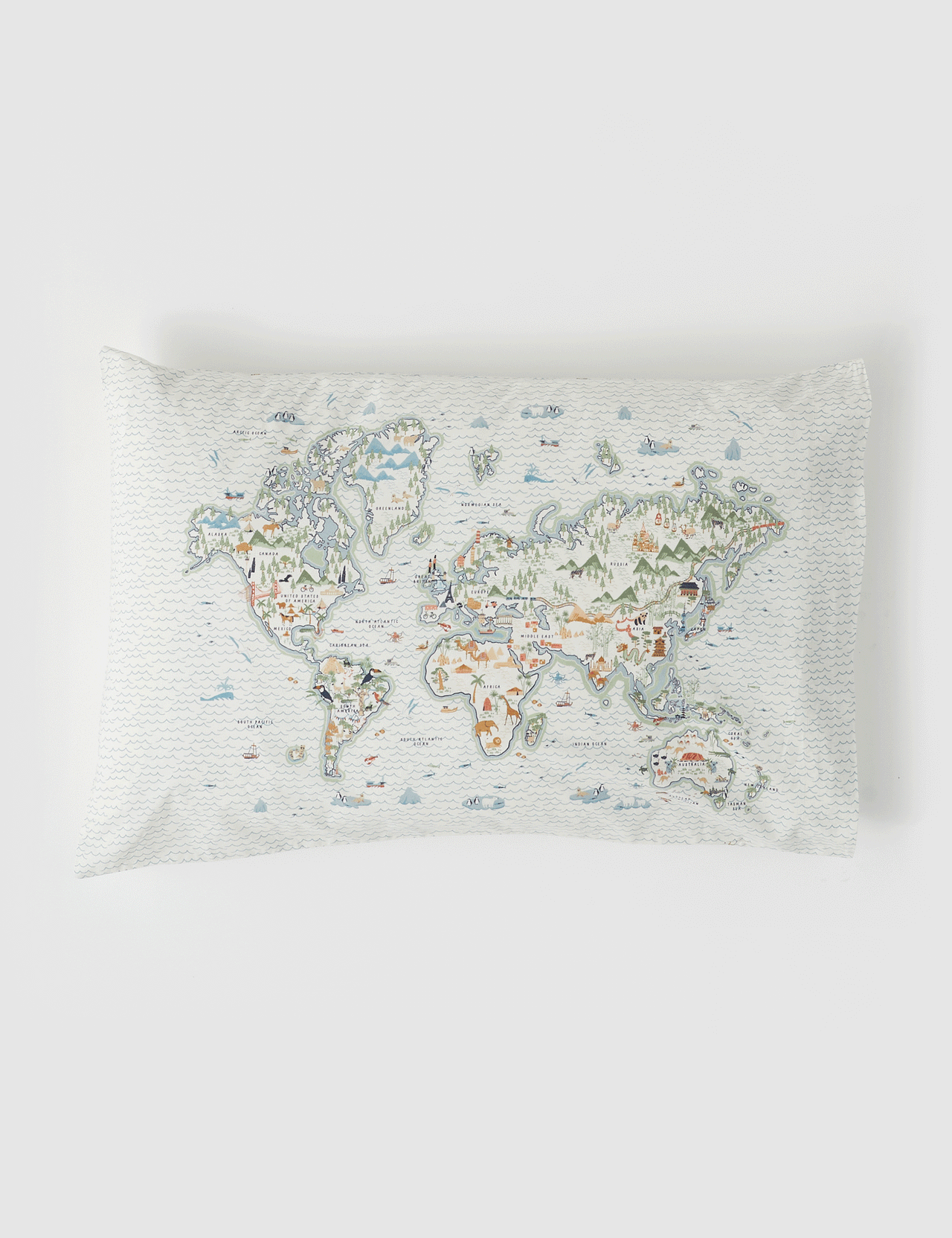Oceania Vintage Washed Cotton Single Pillowcase