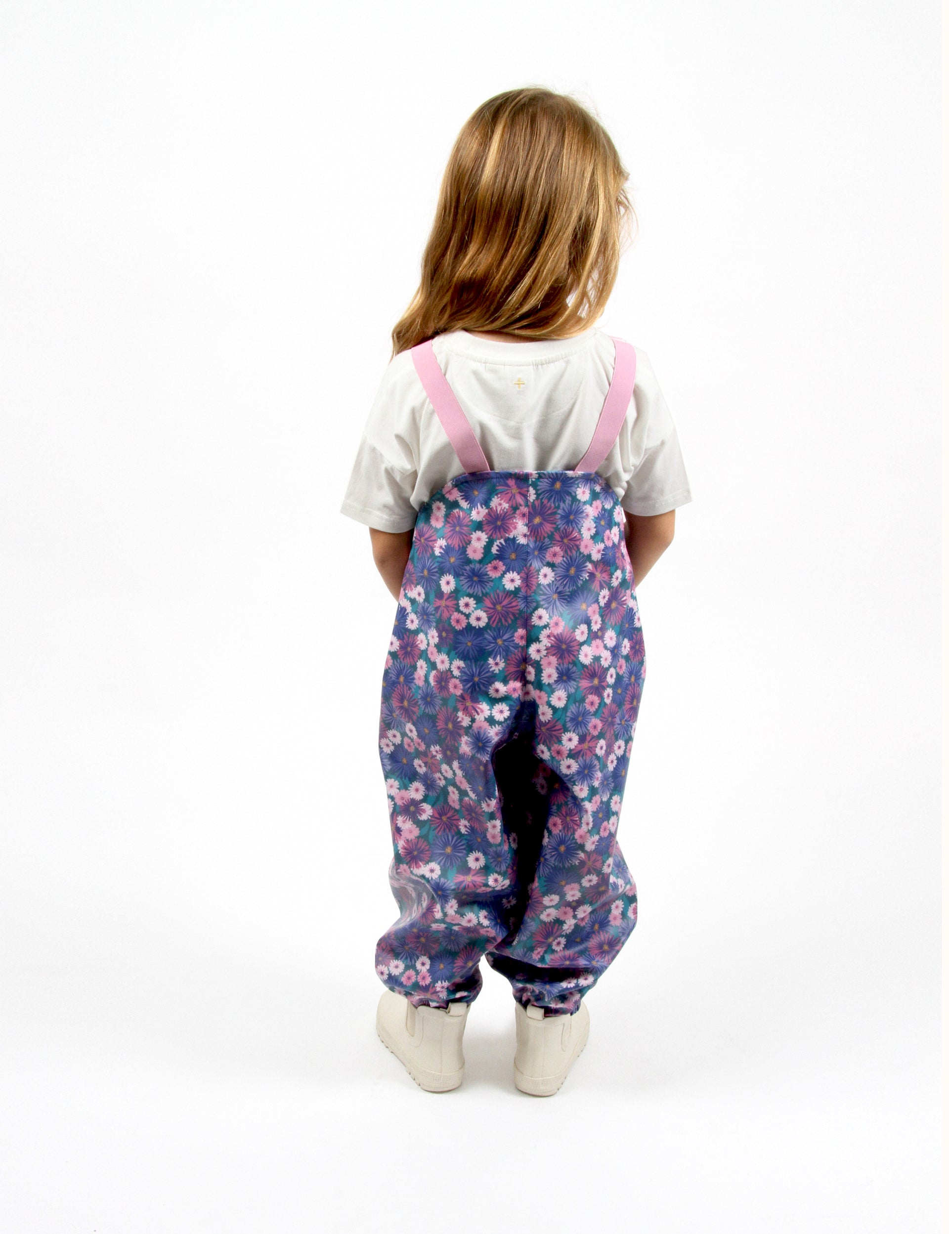 Garden Coral Print Rainsuit Violet