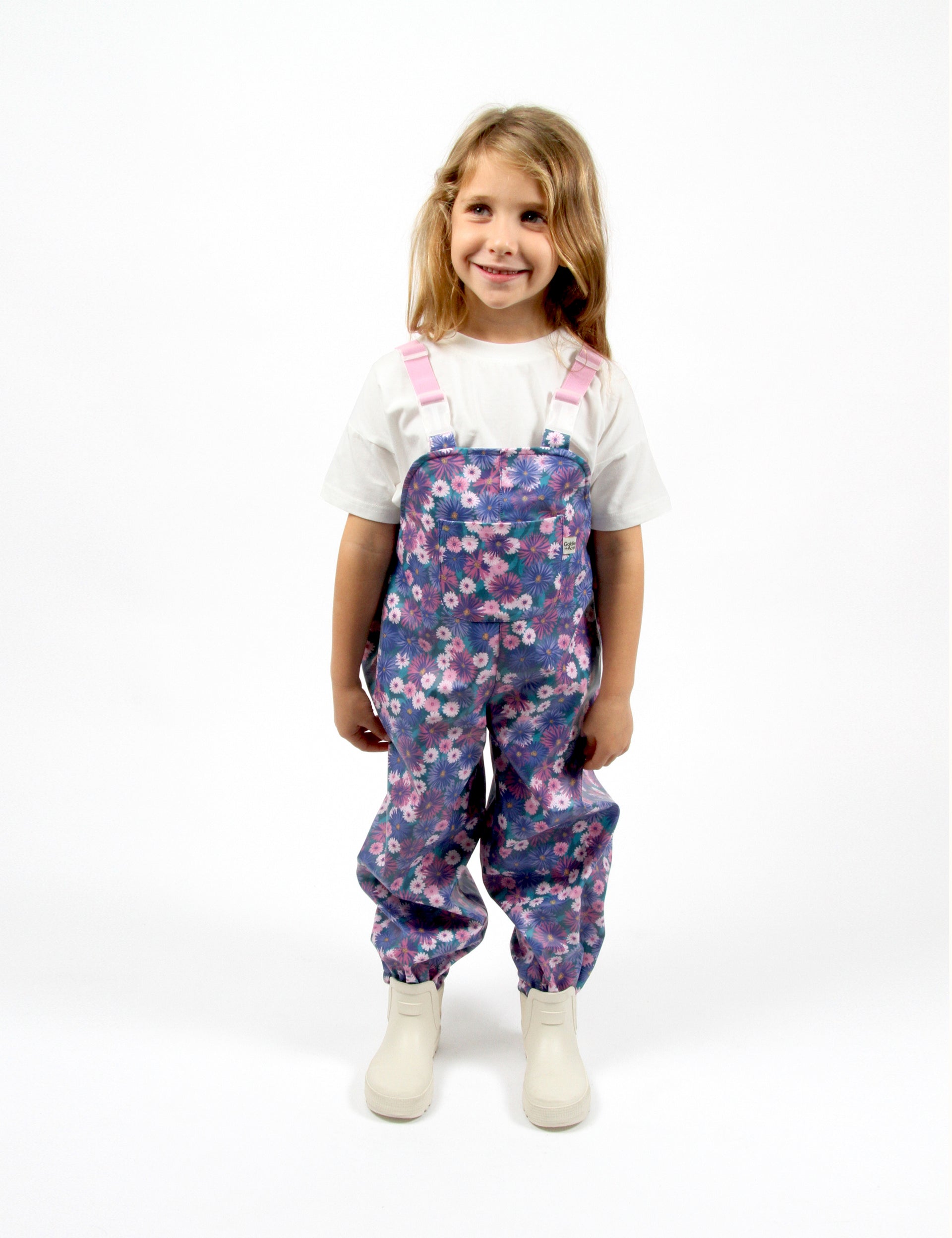 Garden Coral Print Rainsuit Violet