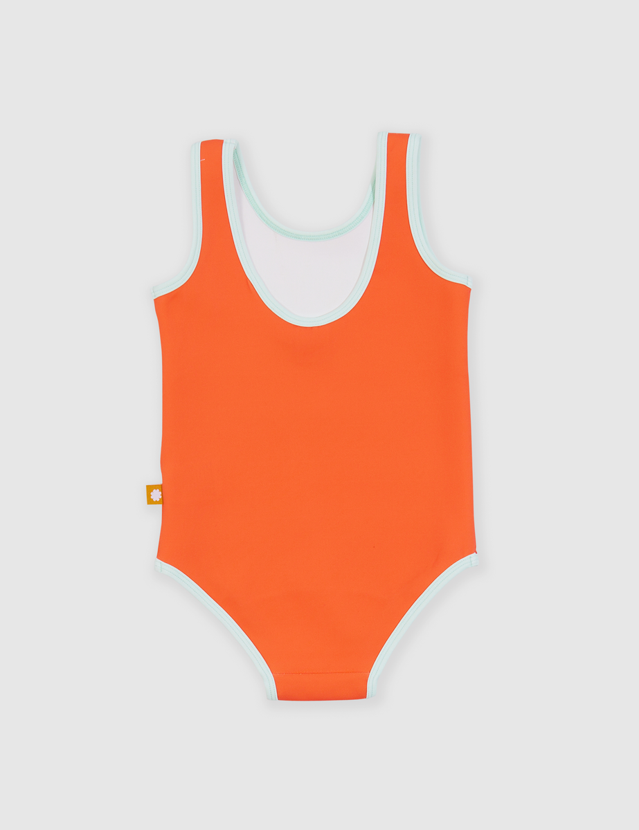 Australia Scoop Back One Piece Bathers Tangerine - Goldie + Ace