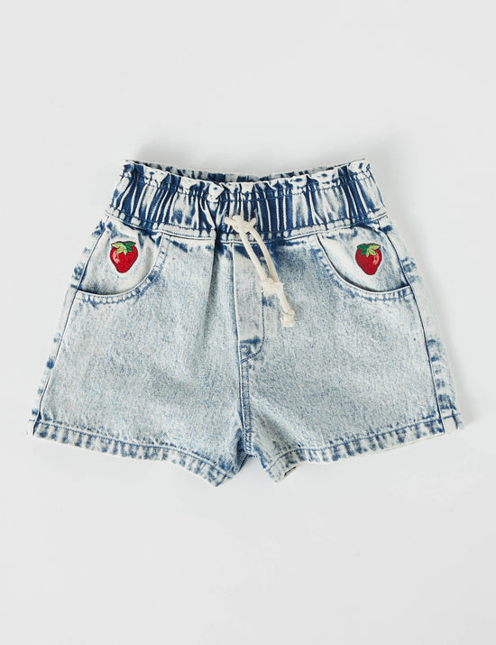 Ziggy Strawberry Vintage Denim Shorts