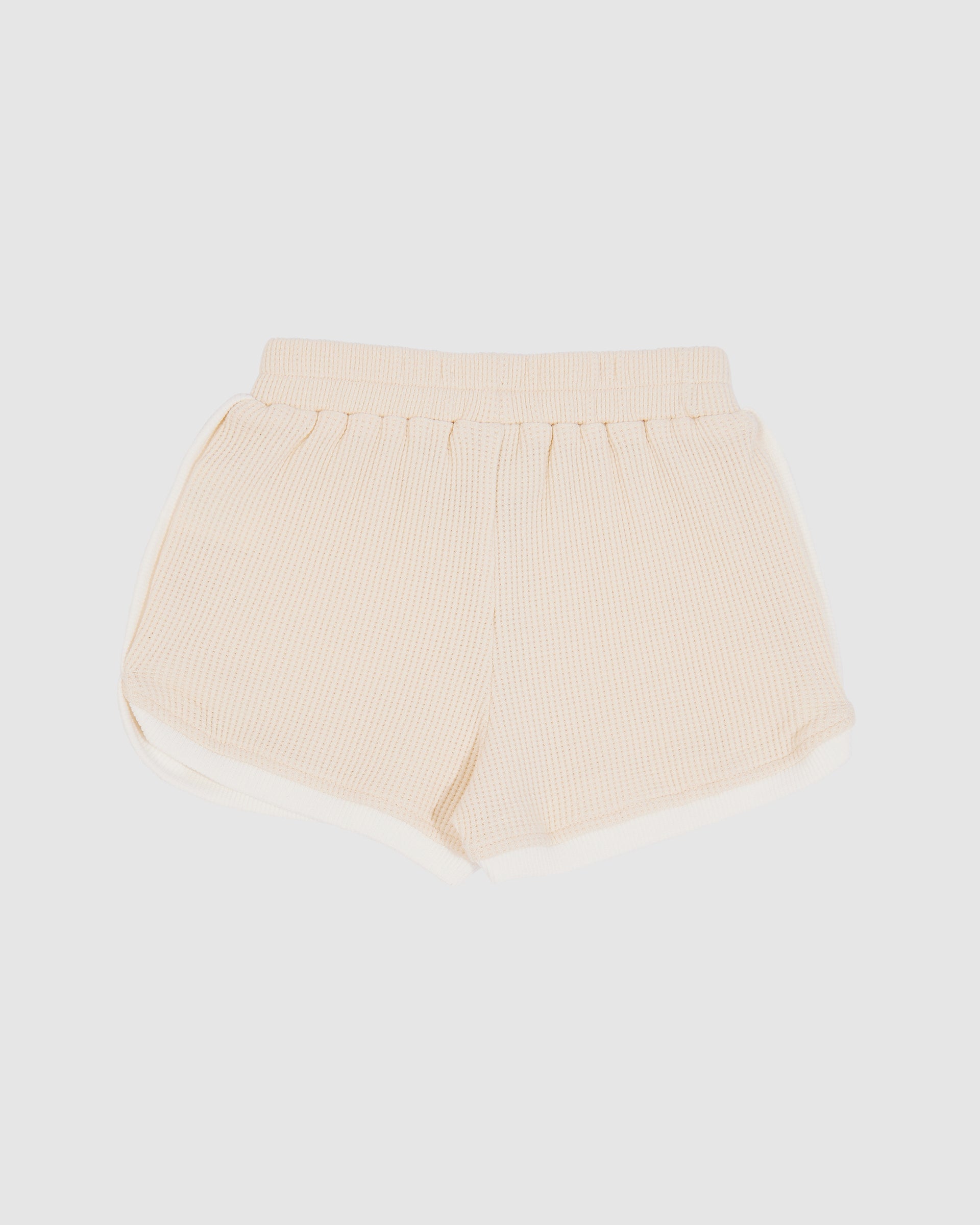 Sadie Waffle Shorts Antique White