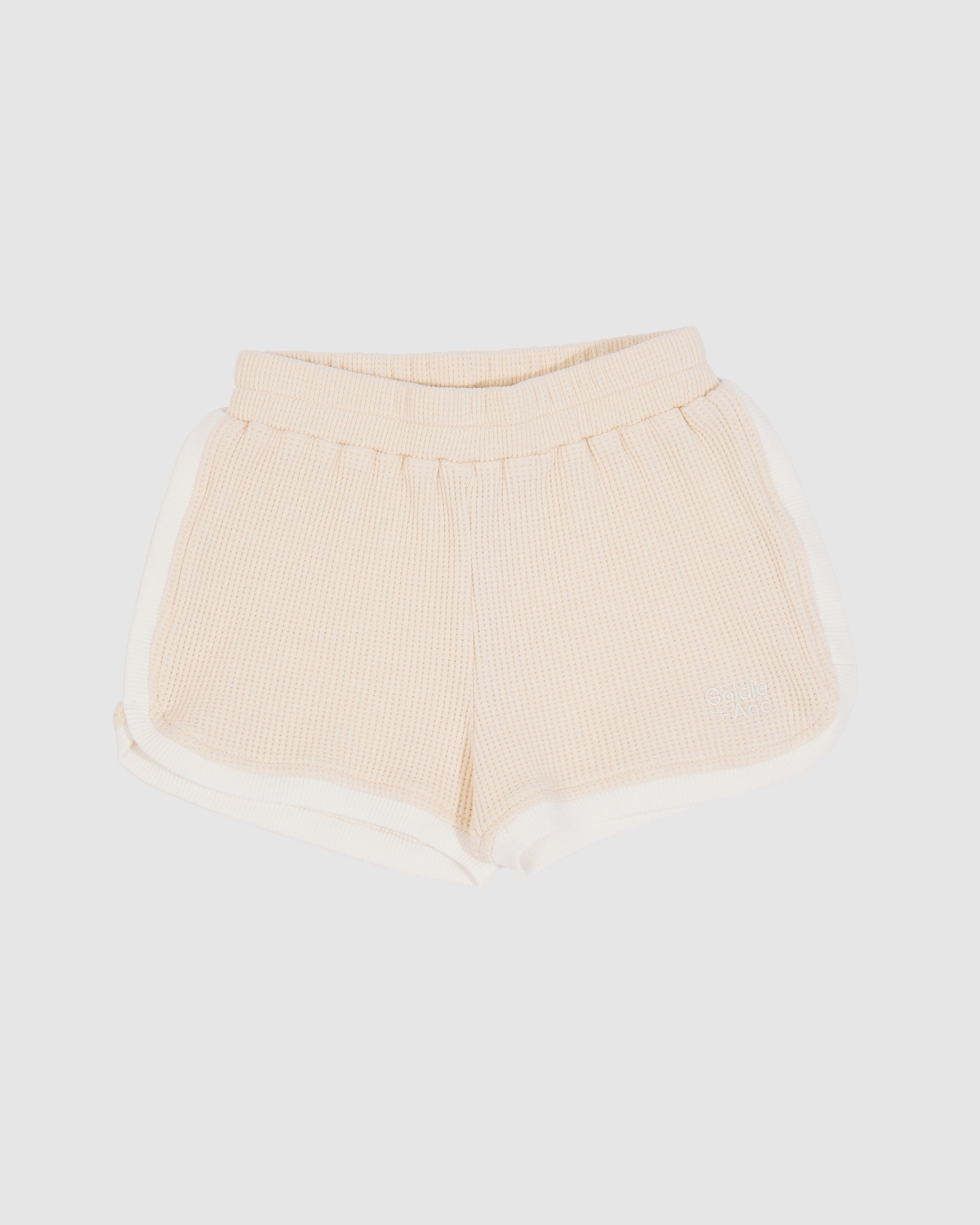 Sadie Waffle Shorts Antique White