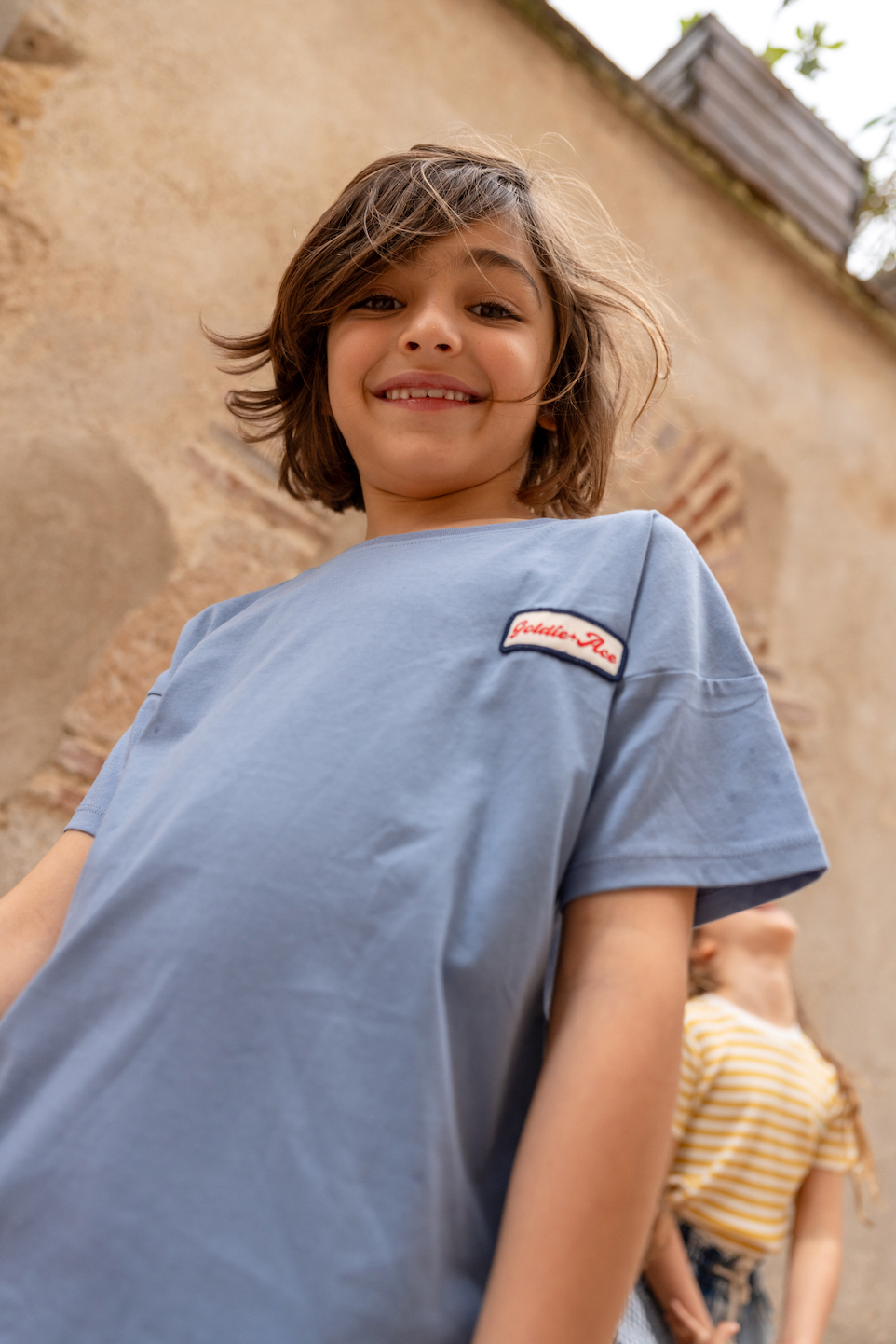 Goldie Garage Logo T-shirt Blue