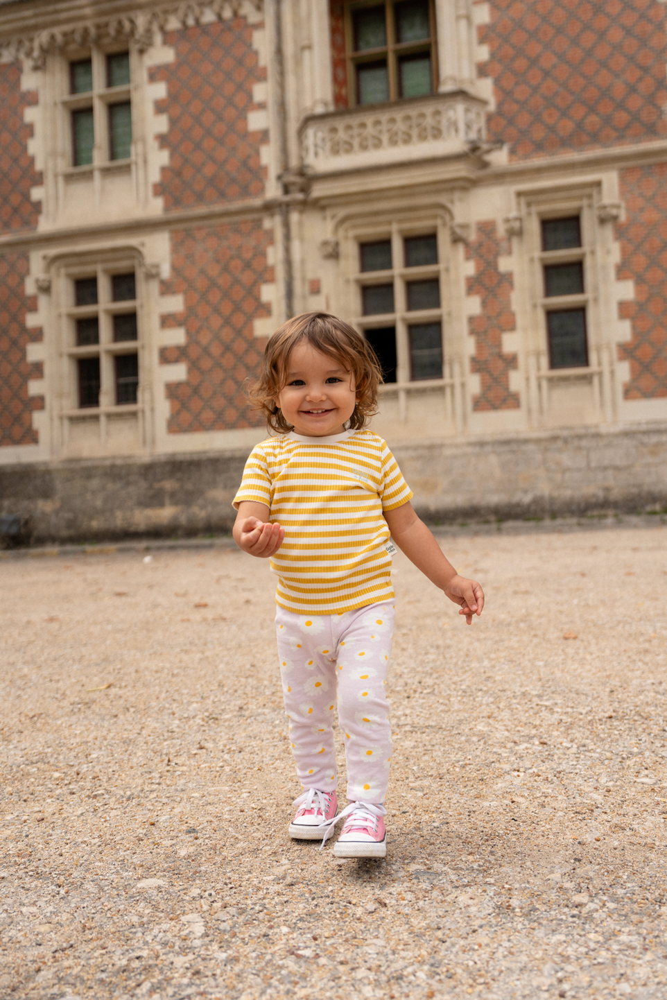 Dancing Daisy Print Leggings Lavender