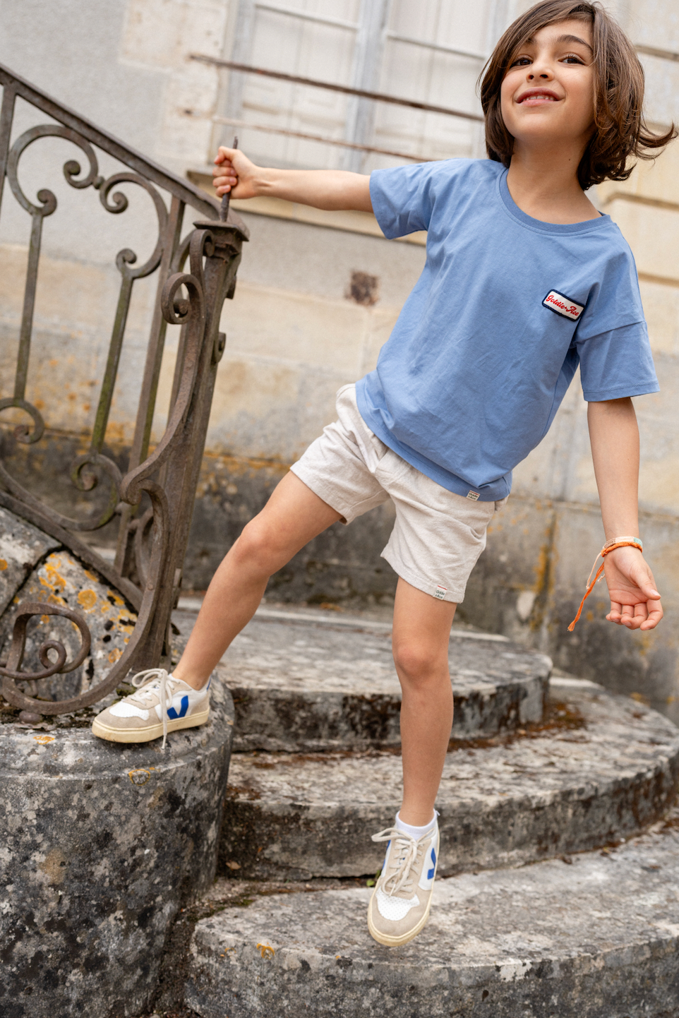 Goldie Garage Logo T-shirt Blue
