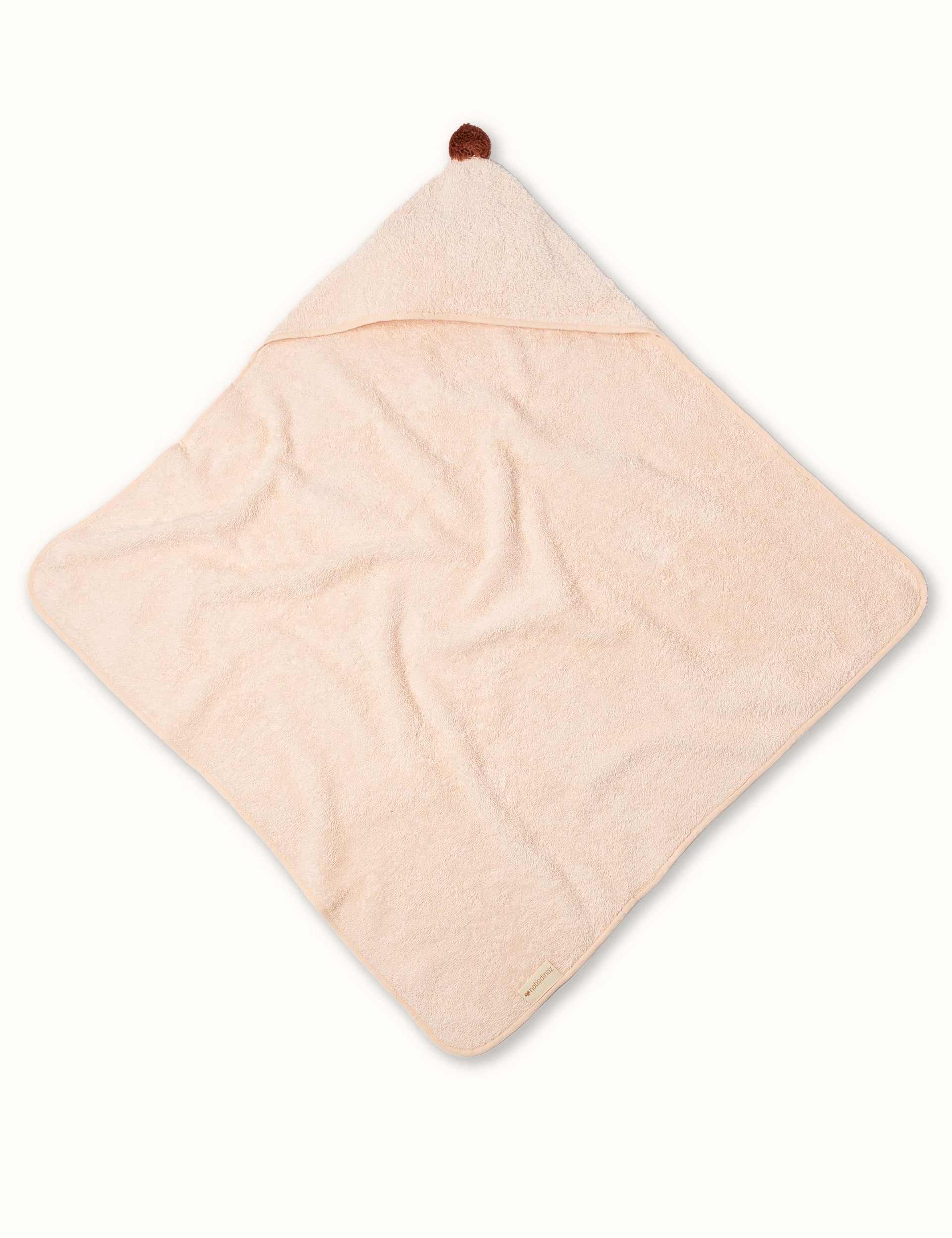 Nobodinoz So Cute Baby Hooded Bath Towel - Pink