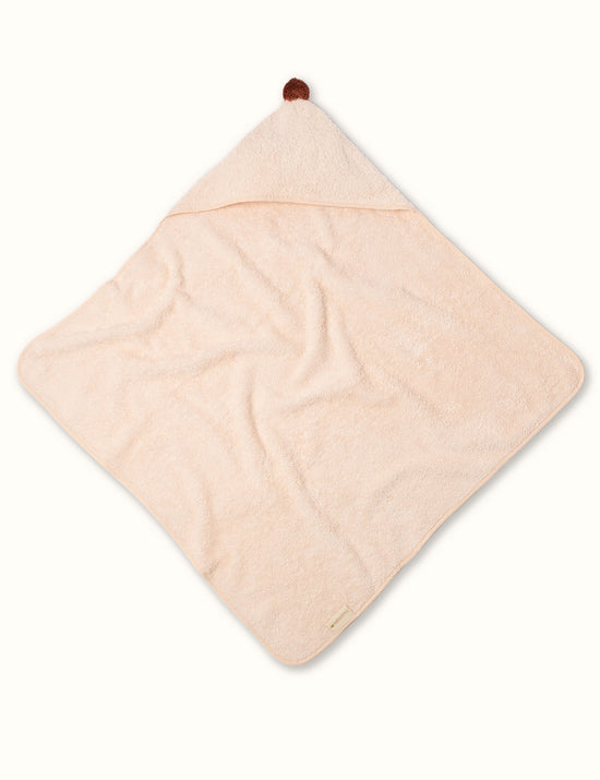 Nobodinoz So Cute Baby Hooded Bath Towel - Pink