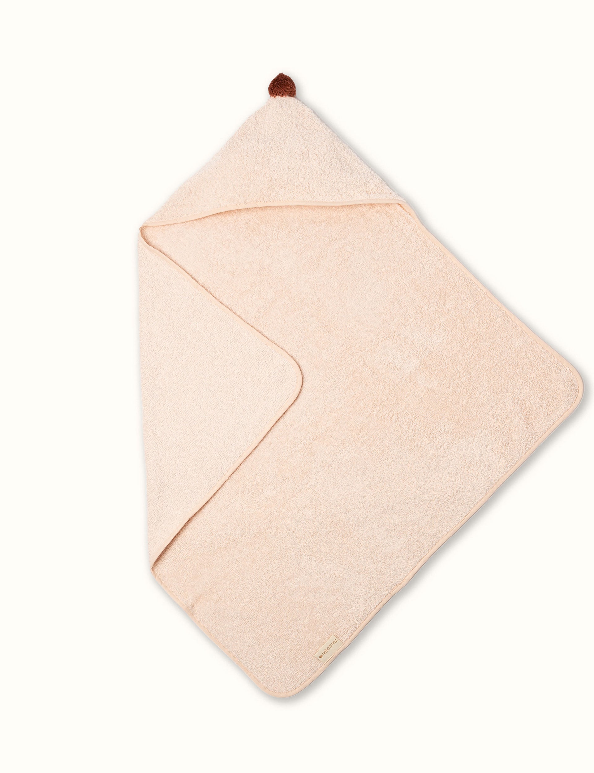 Nobodinoz So Cute Baby Hooded Bath Towel - Pink