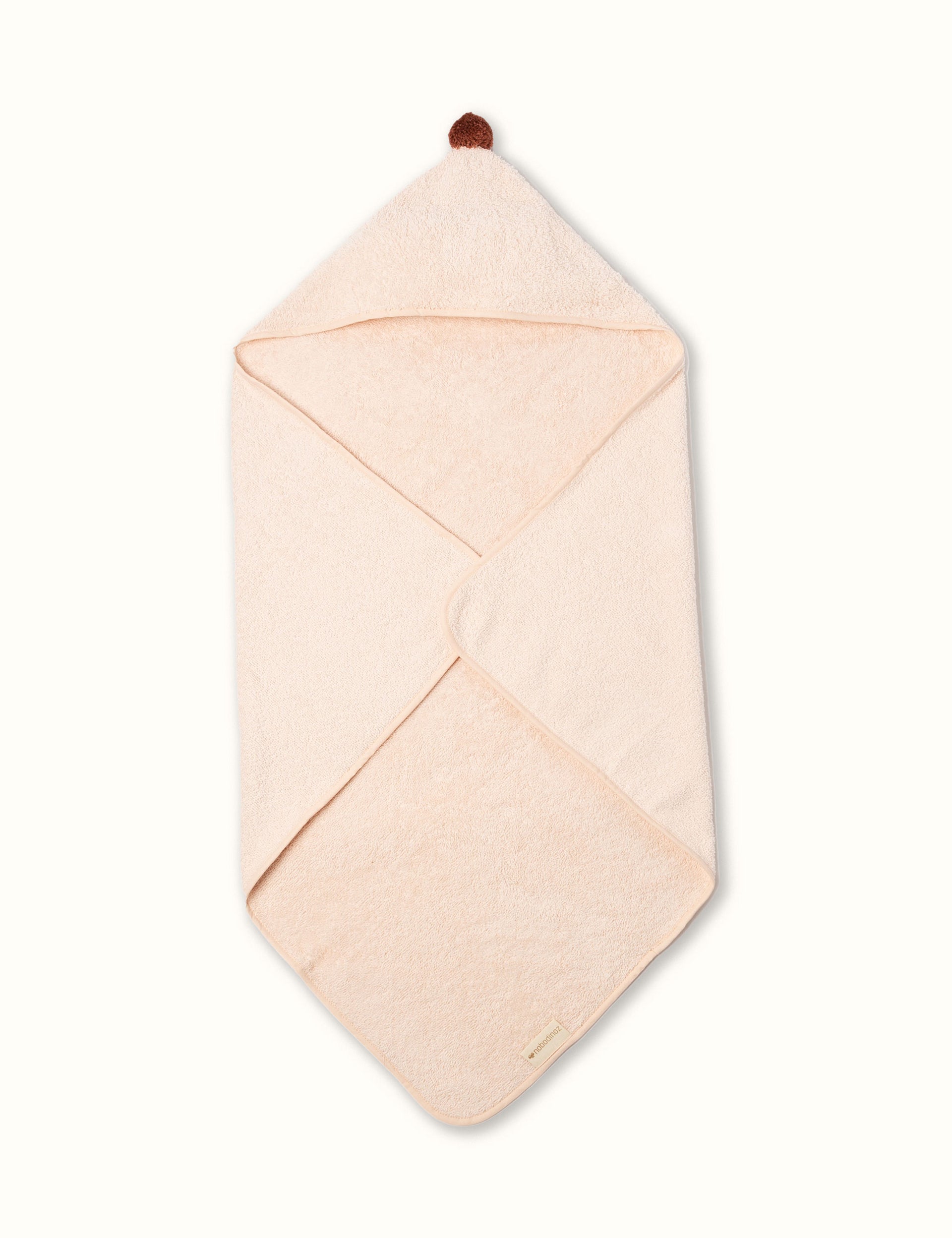 Nobodinoz So Cute Baby Hooded Bath Towel - Pink