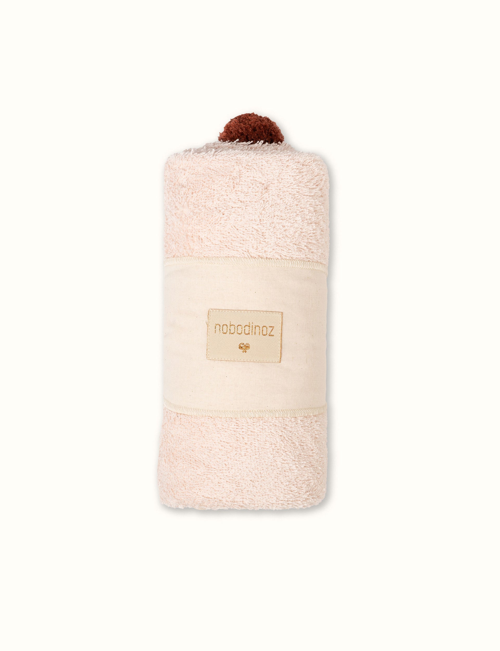 Nobodinoz So Cute Baby Hooded Bath Towel - Pink