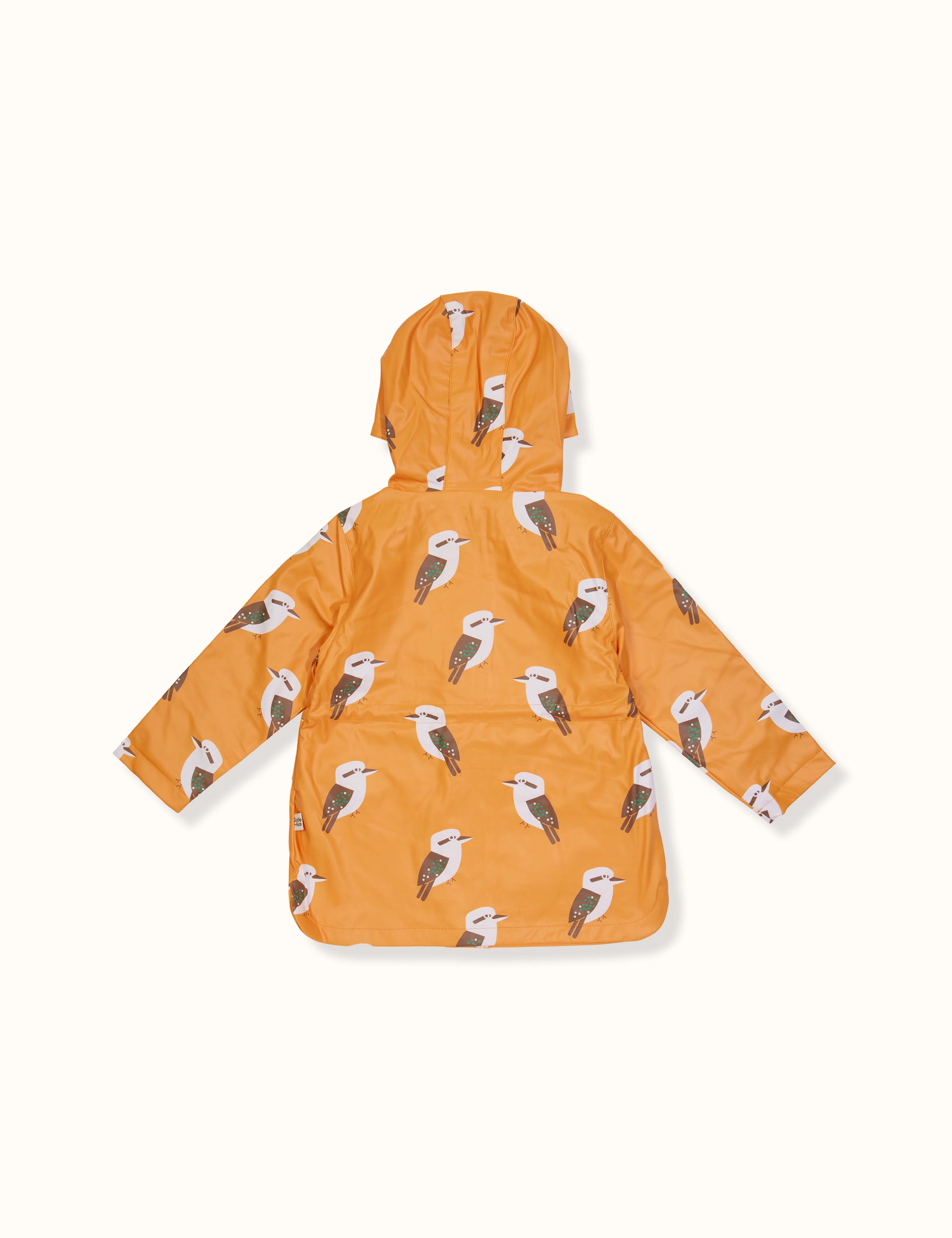 Kyle Kookaburra Print Raincoat Mustard
