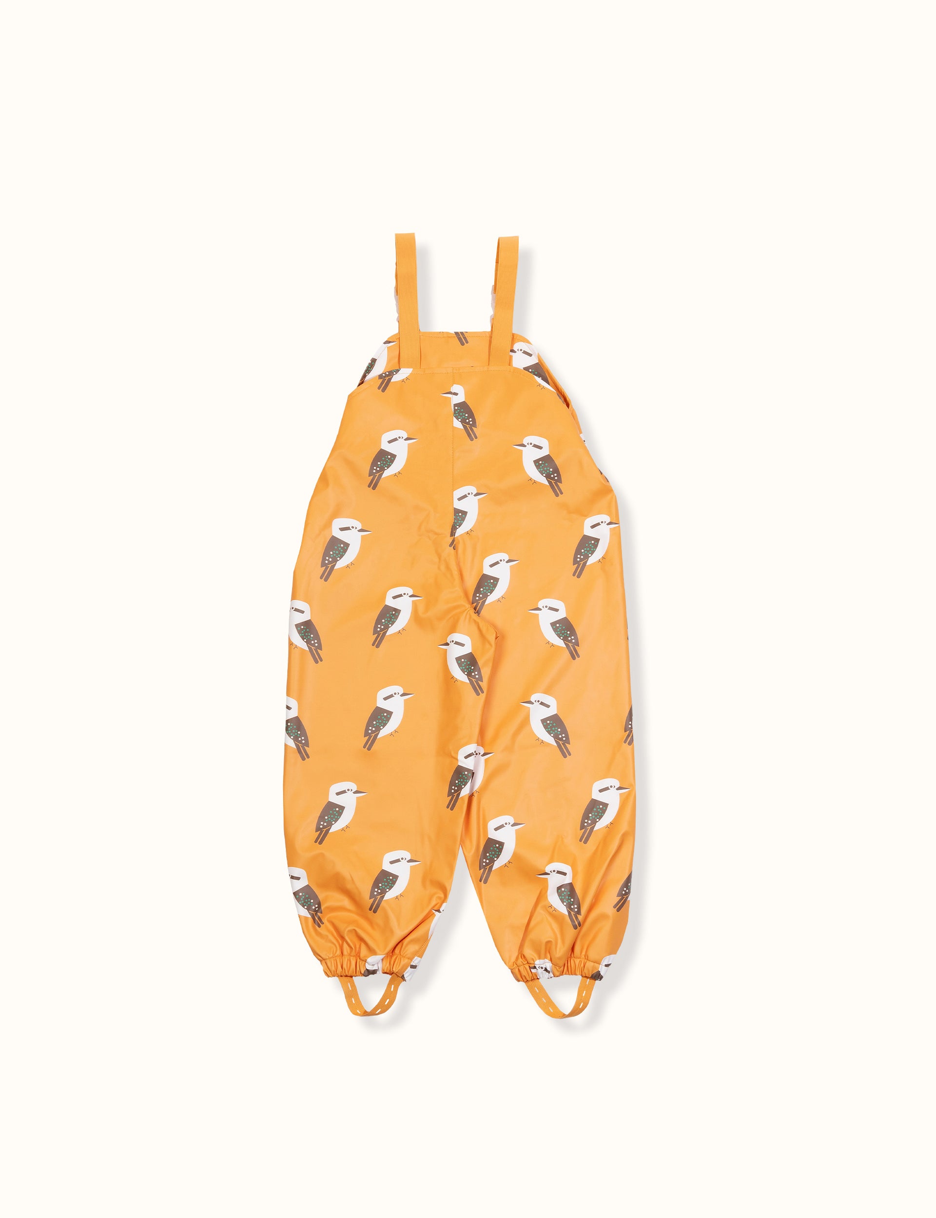 Kyle Kookaburra Print Rainsuit Mustard