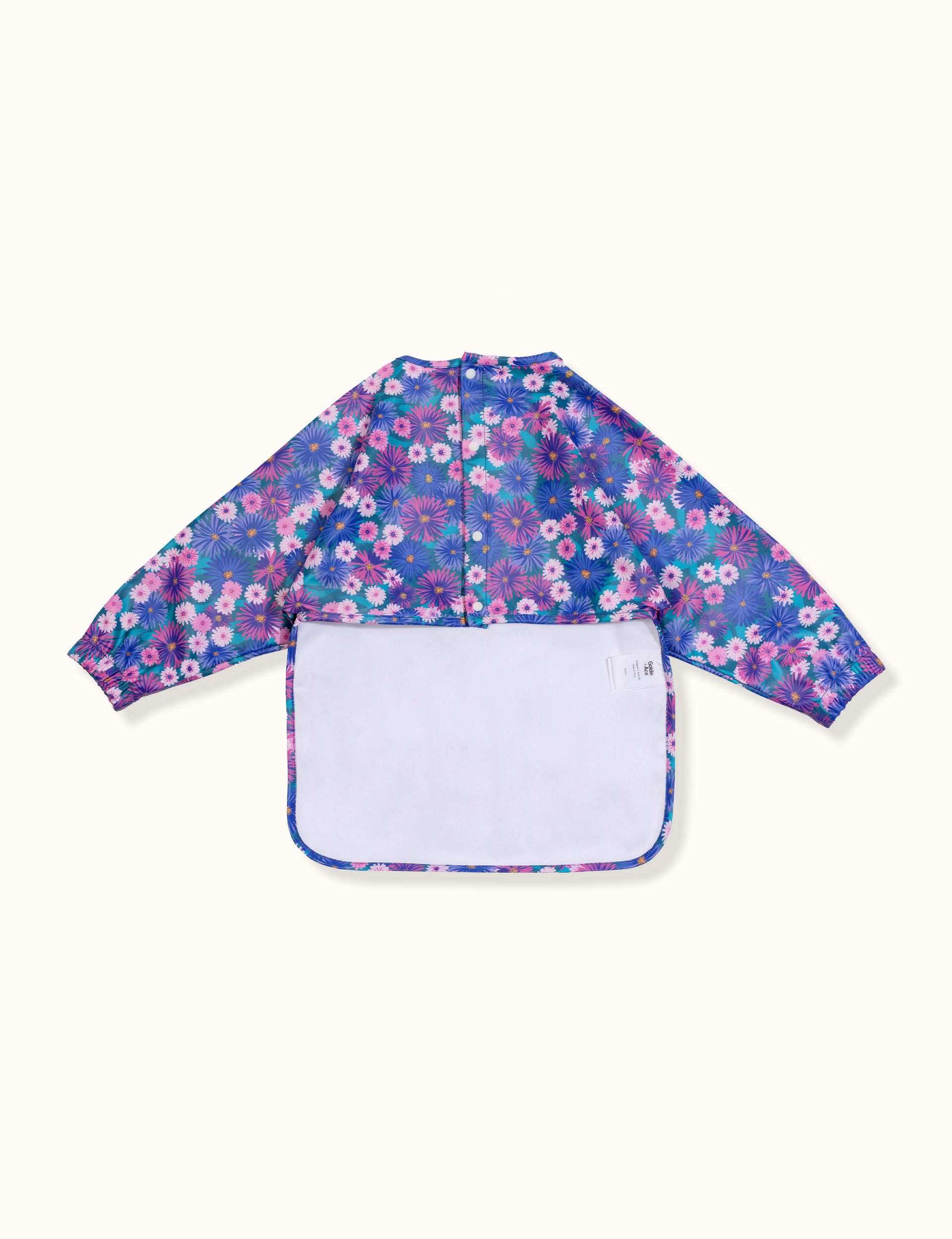 Garden Coral Print Baby Bib Violet