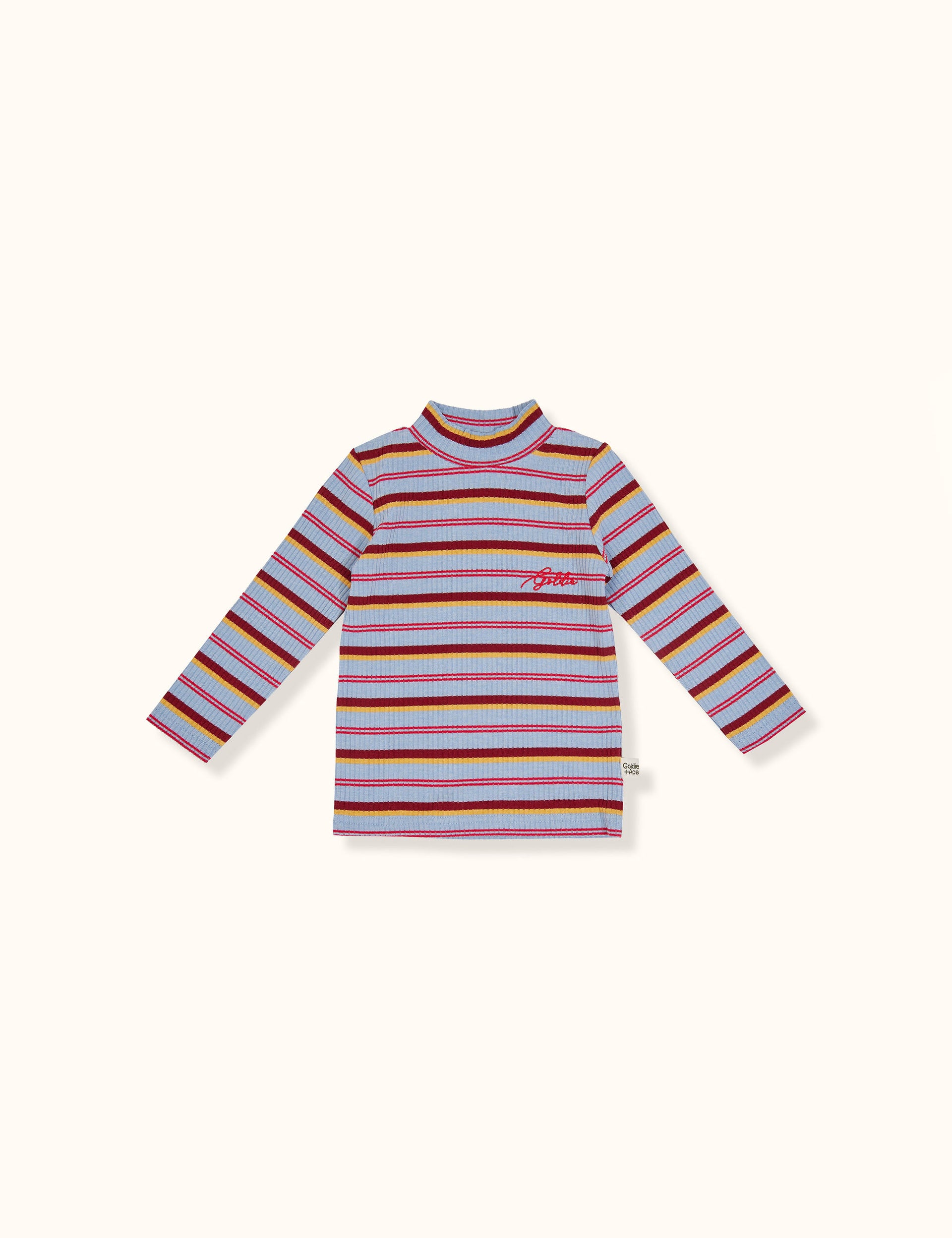Mini Skivvy Top Stripe Blue Gold