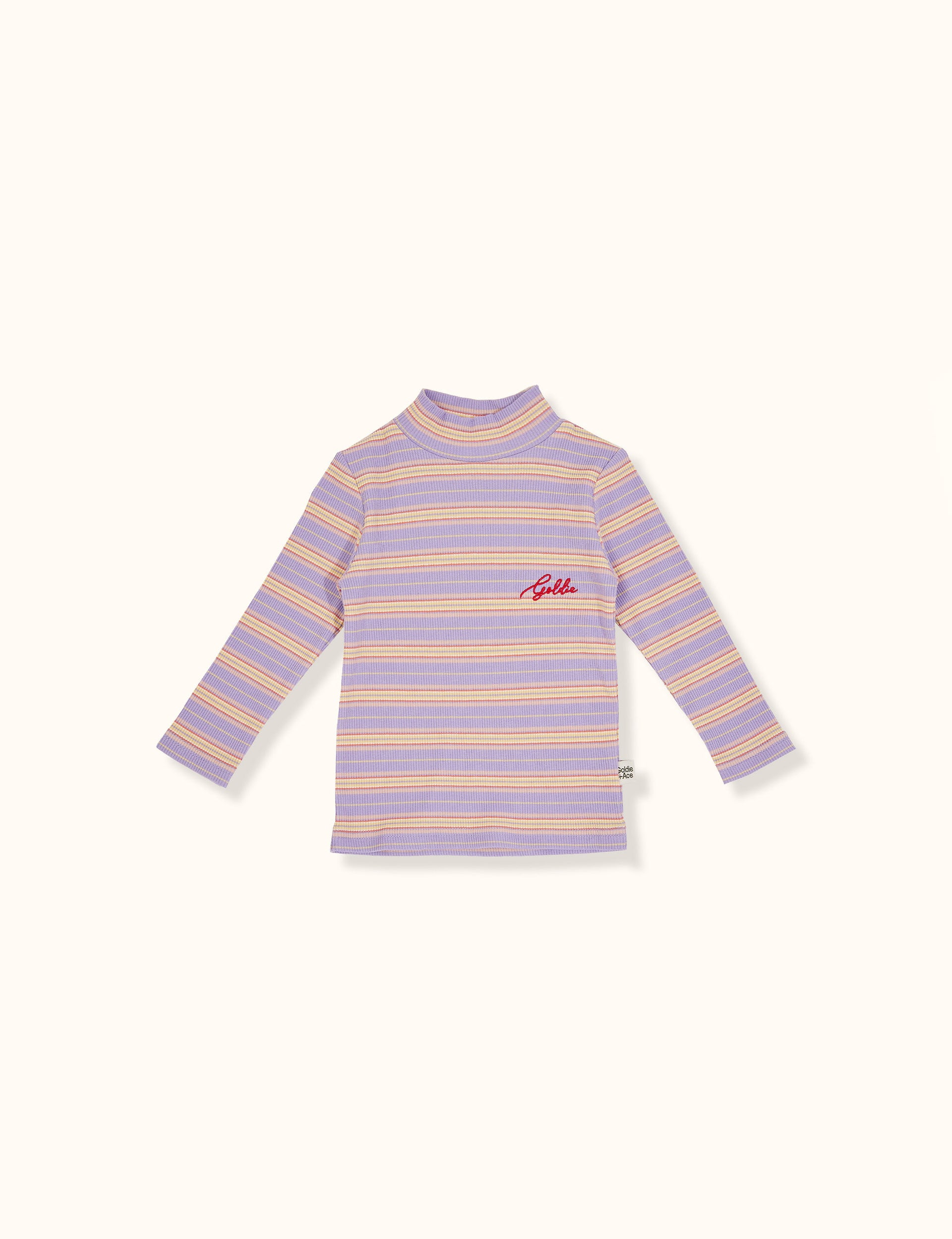 Mini Skivvy Top Stripe Lilac Yellow