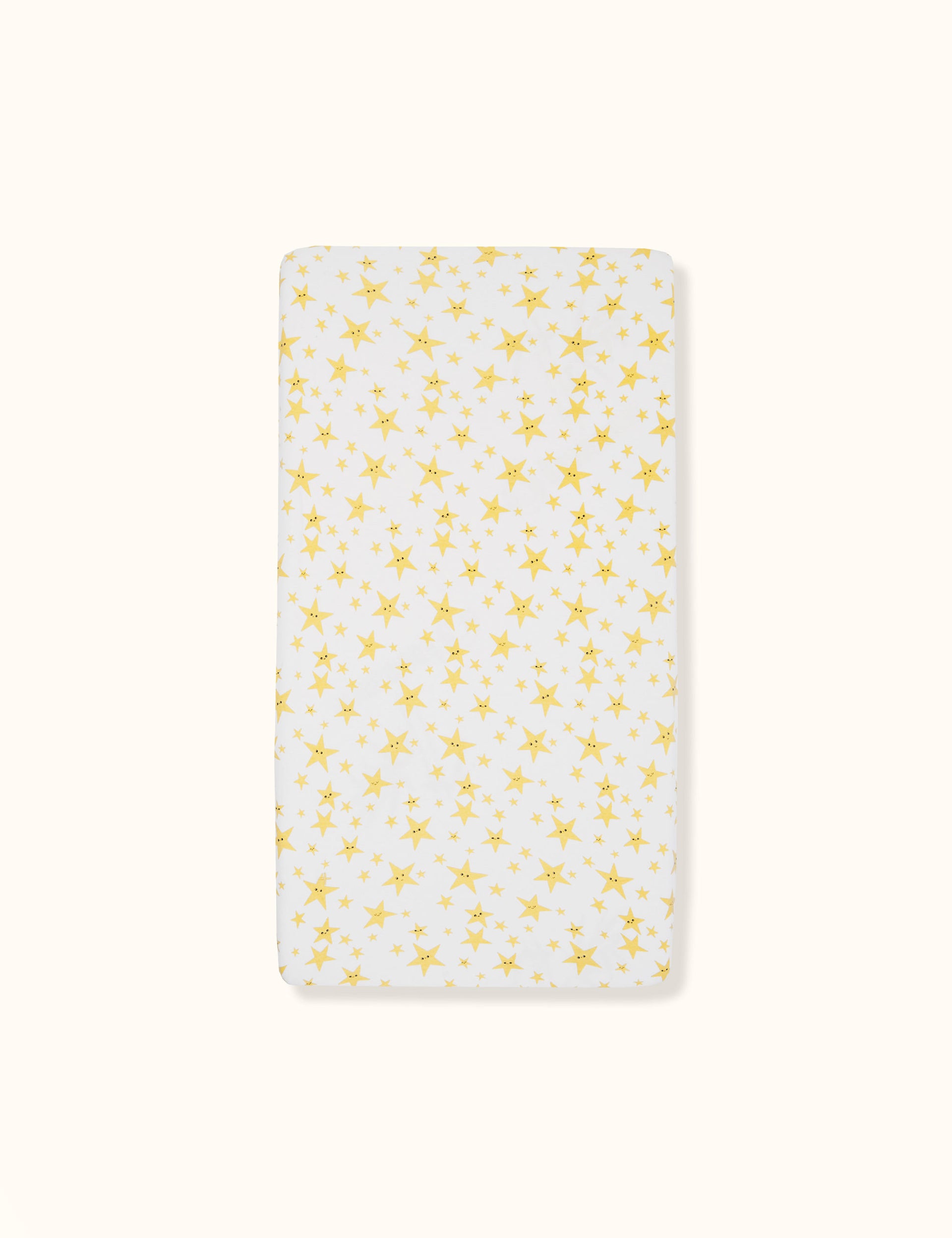 Oliver Star Print Fitted Sheet White