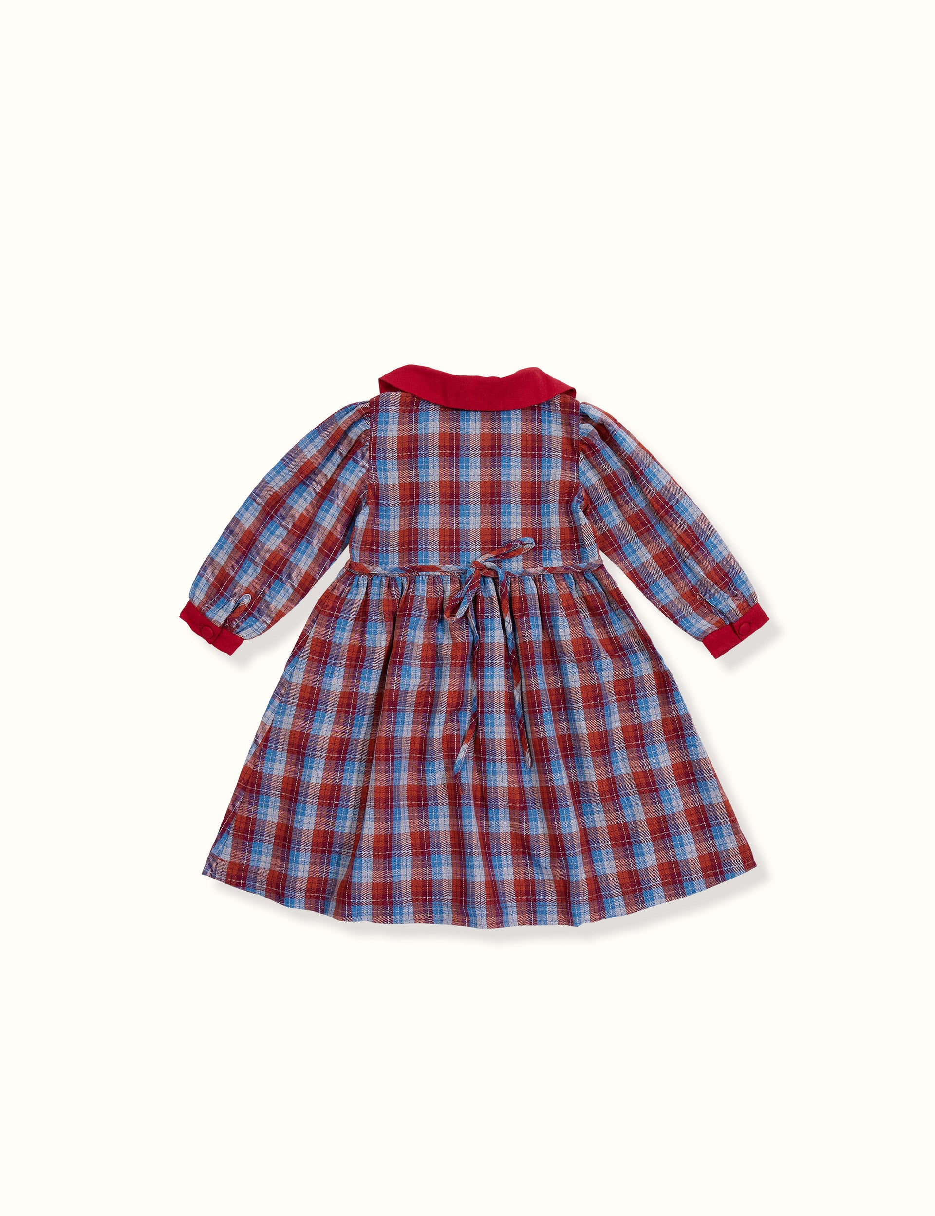 Ruby Check Dress Red