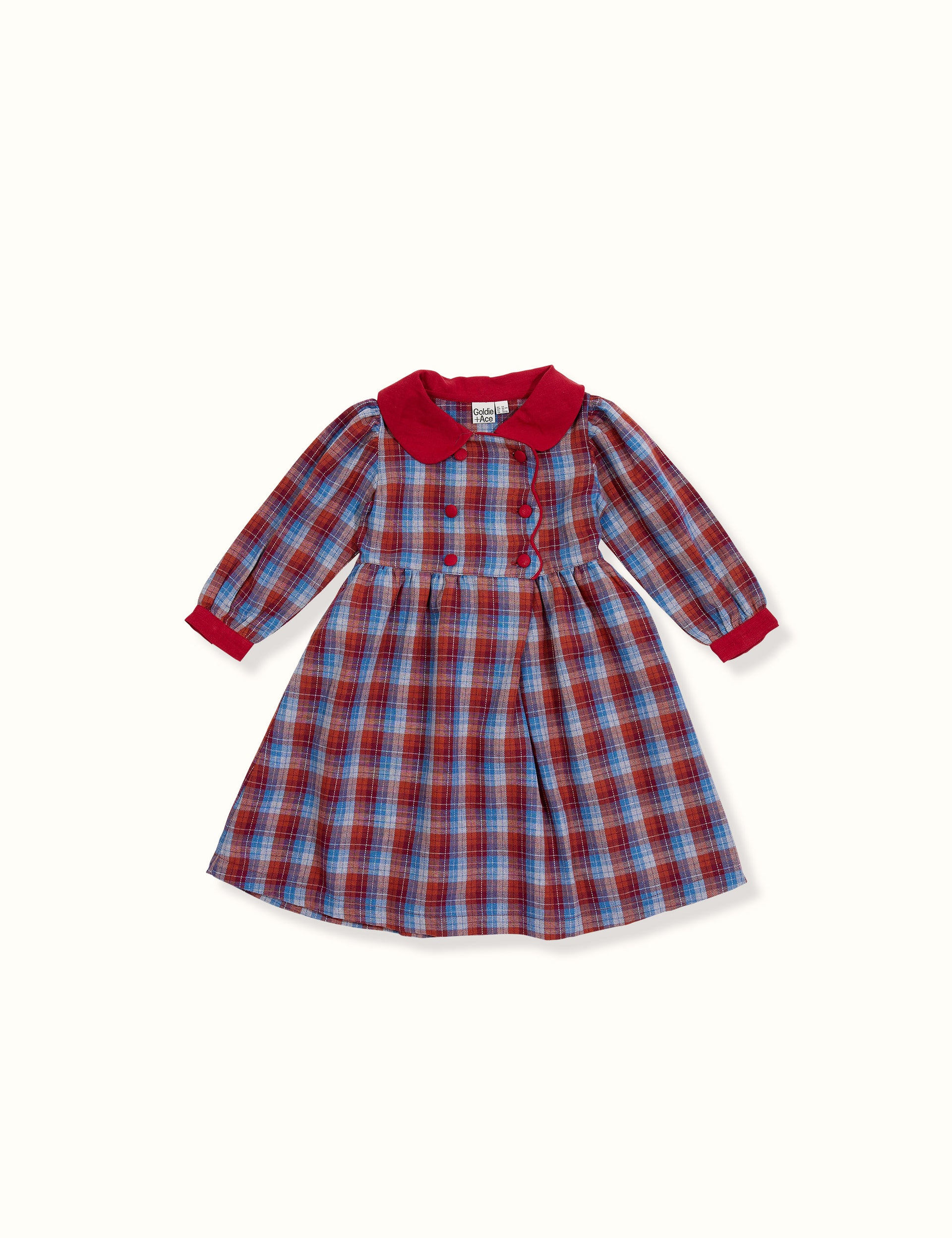 Ruby Check Dress Red