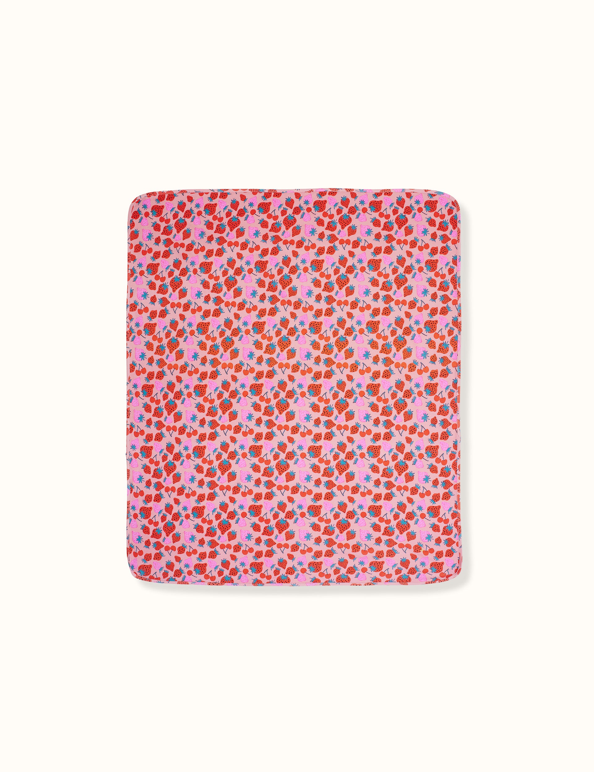 Sally Strawberry Print Baby Wrap Pink