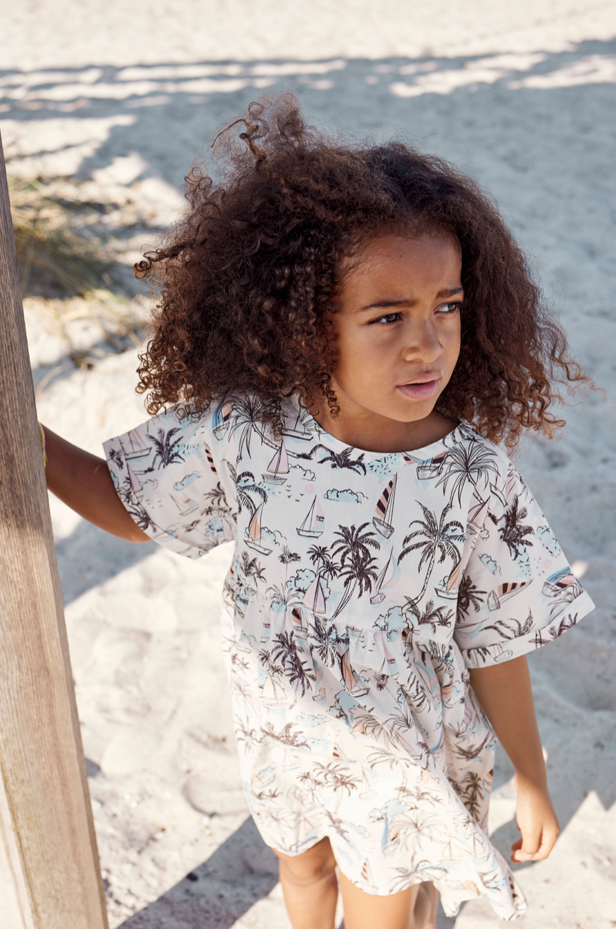 Lulu Tropicana Cotton Dress Natural